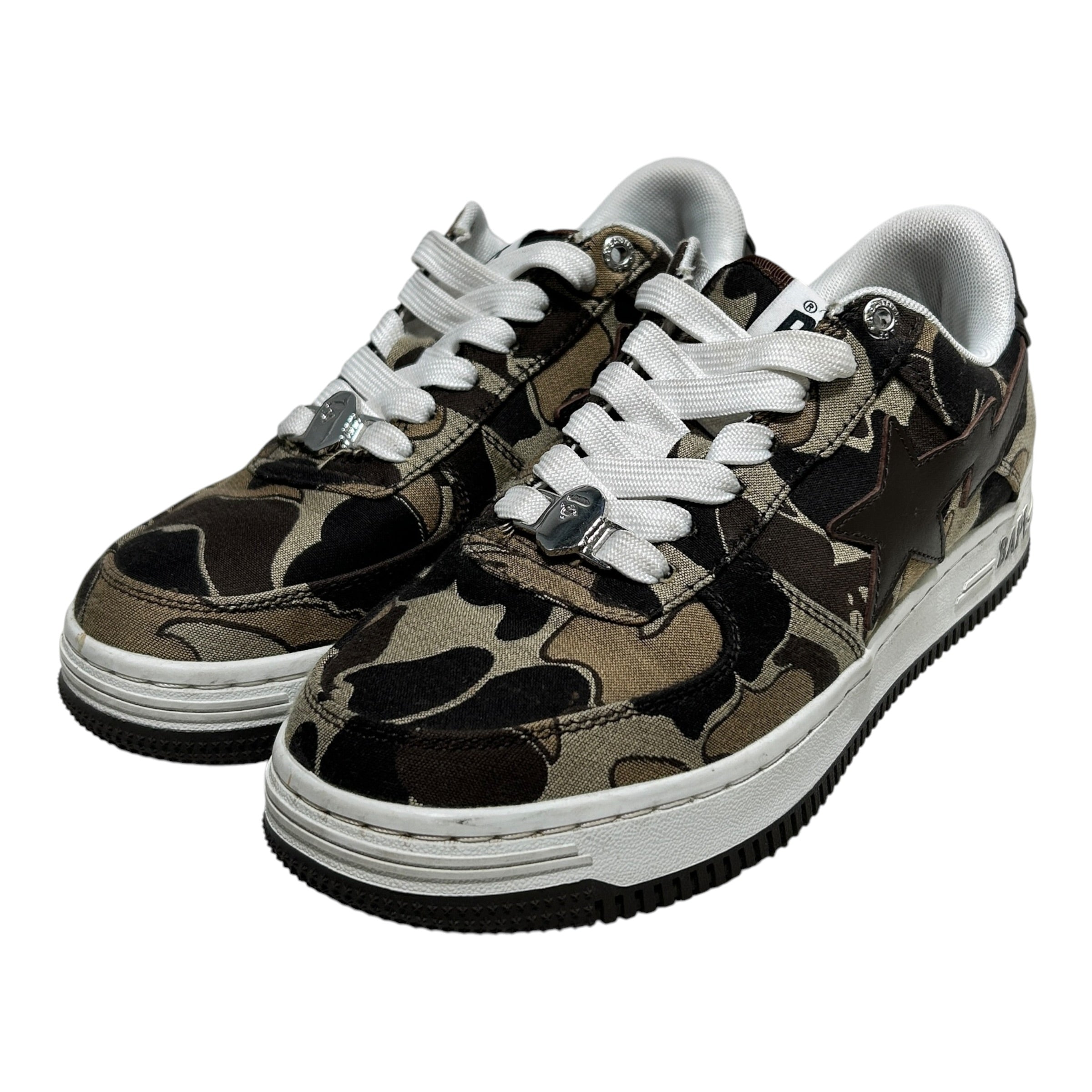 BAPE STA!/Low-Sneakers/US 6/Camouflage/Cotton/BRW/ view 1