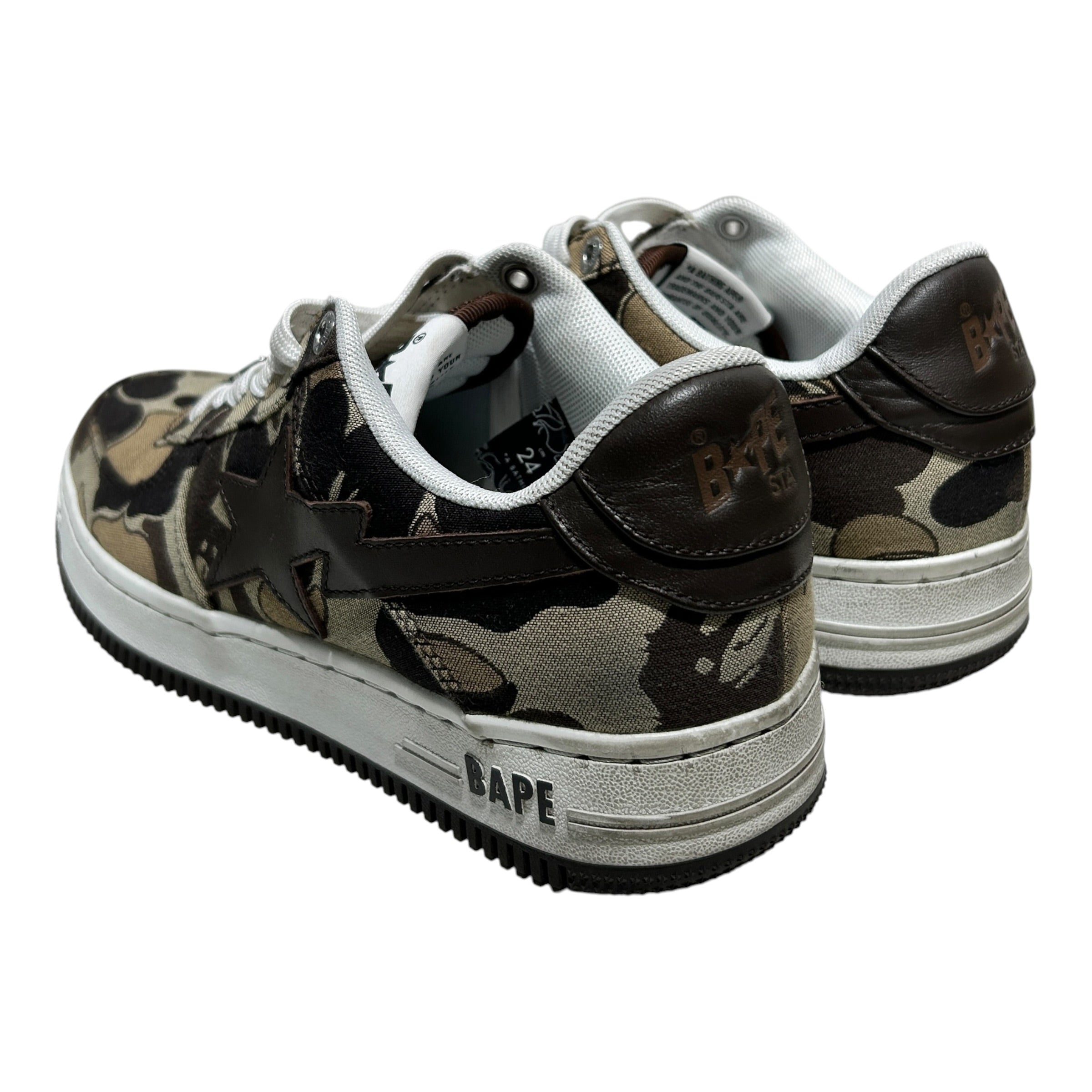 BAPE STA!/Low-Sneakers/US 6/Camouflage/Cotton/BRW/ view 2
