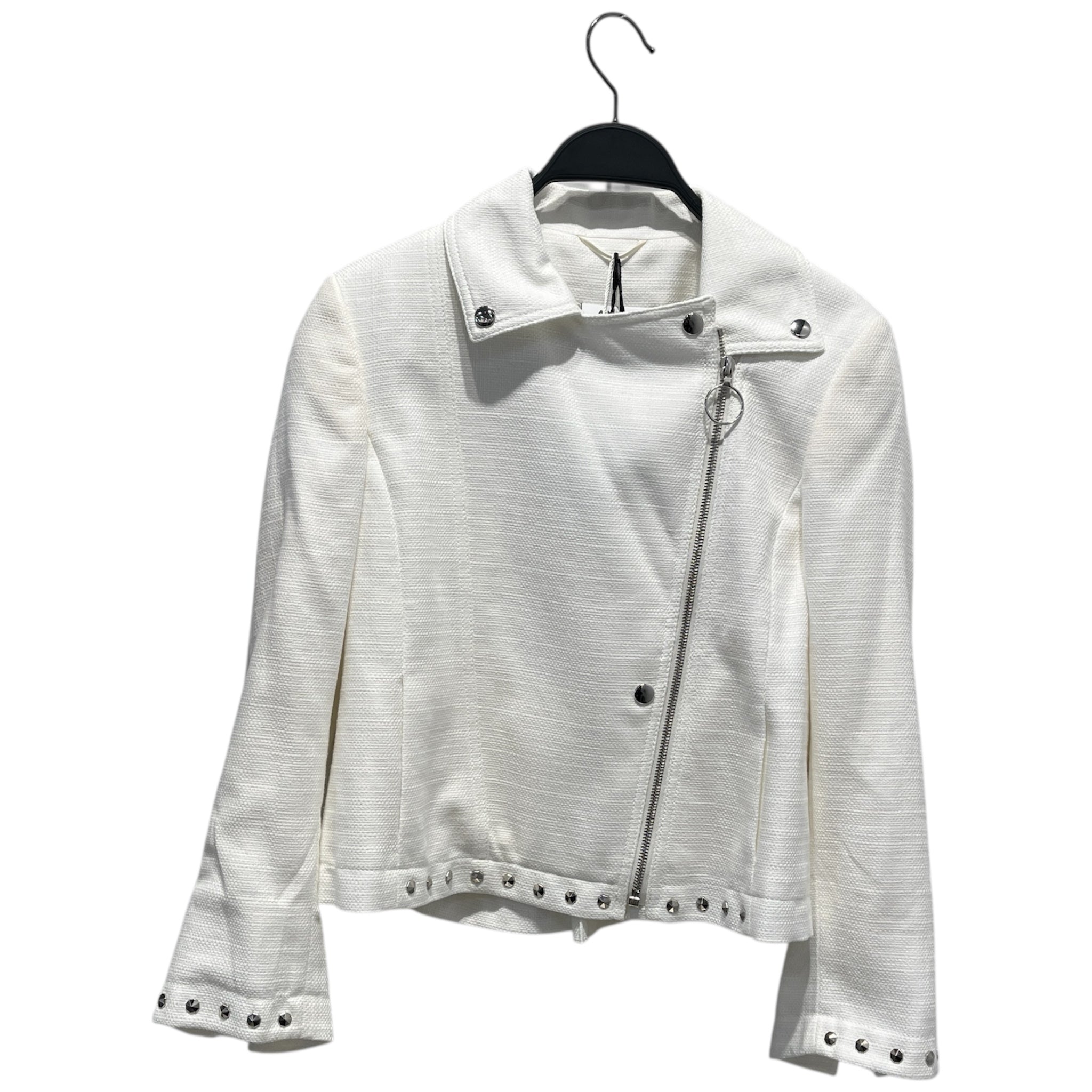 AKRIS punto/Jacket/4/Cotton/WHT/studed view 1