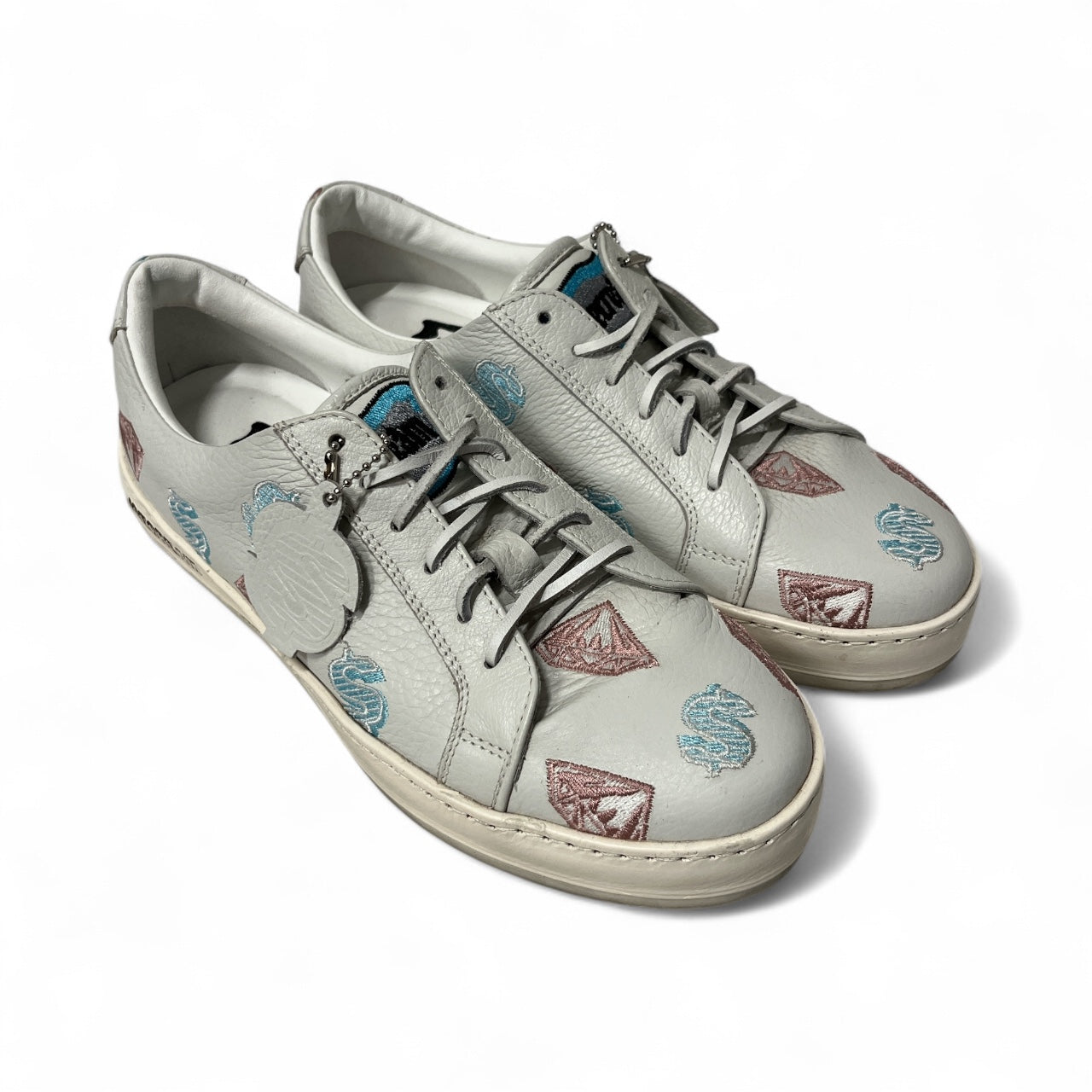 ICE CREAM/Low-Sneakers/US 7/Graphic/Leather/WHT/ view 1