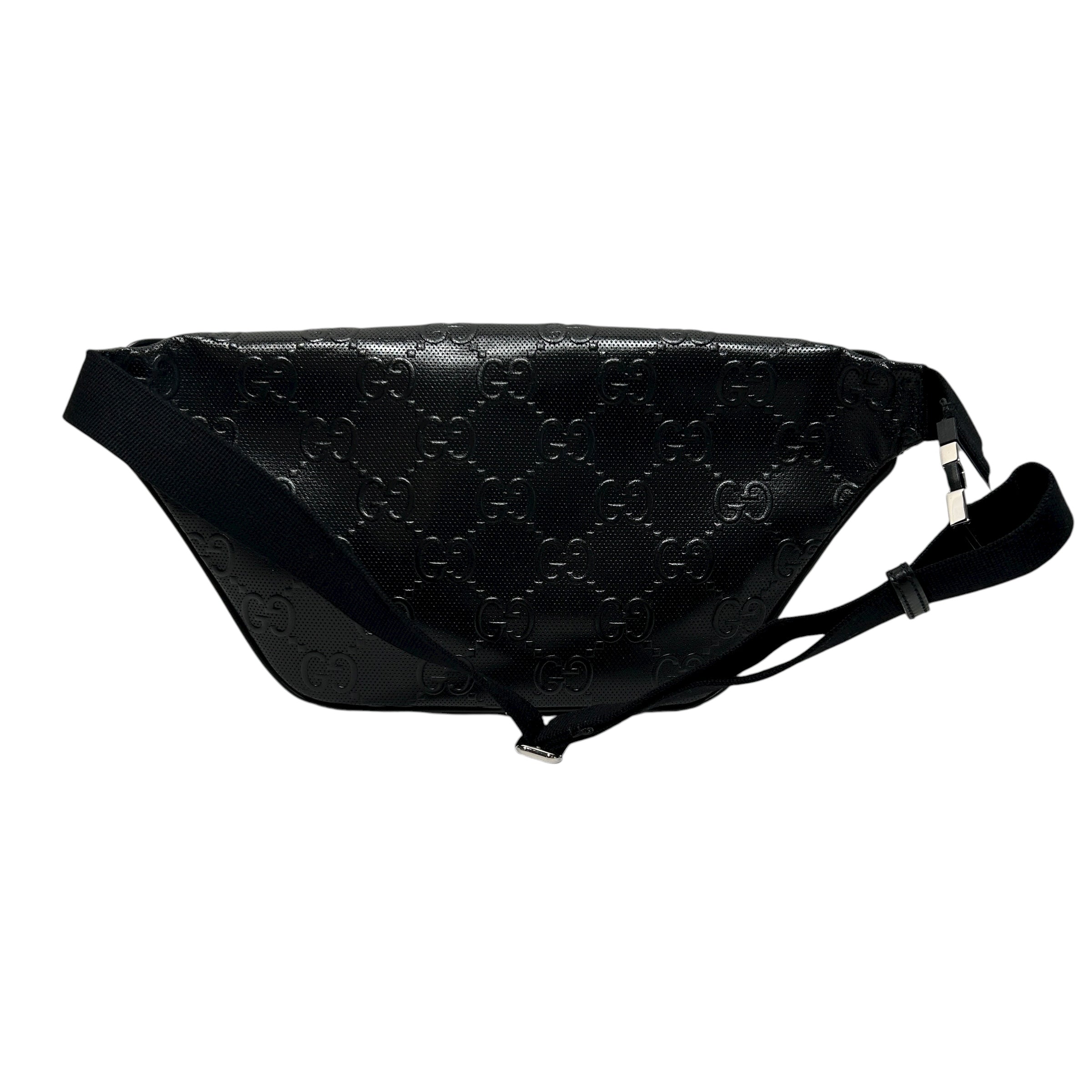 GUCCI/Fanny Pack/OS/Monogram/Leather/BLK/GG Embossed Perforated view 2