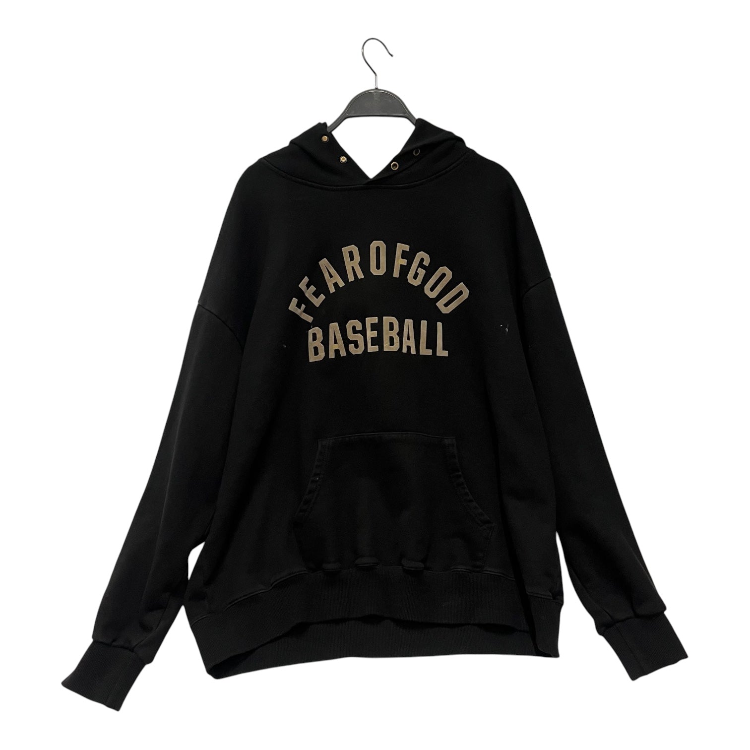 FEAR OF GOD/Hoodie/L/Cotton/BLK/baseball view 1