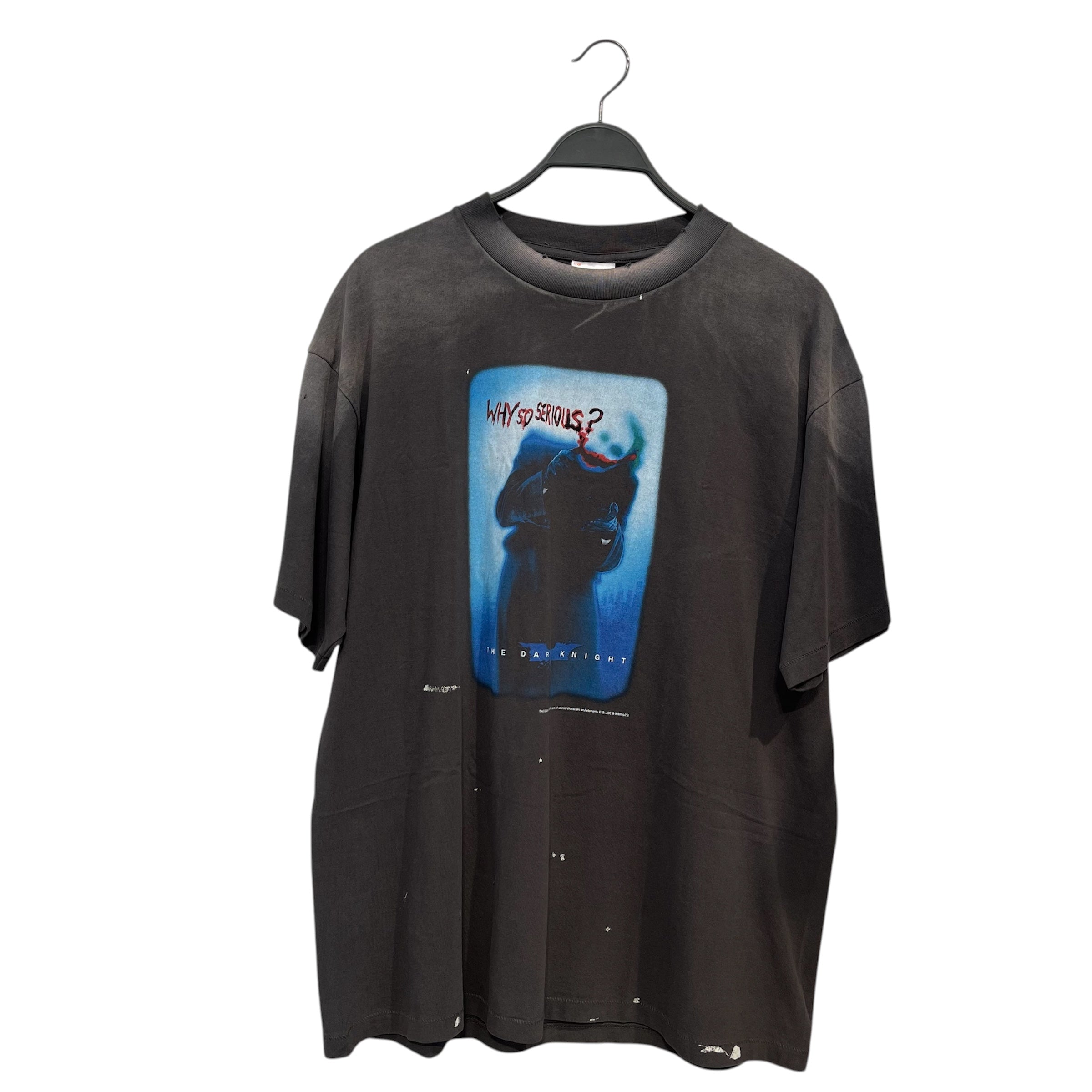 SAINT MICHAEL/T-Shirt/L/GRY/WHY SO SERIOUS view 1
