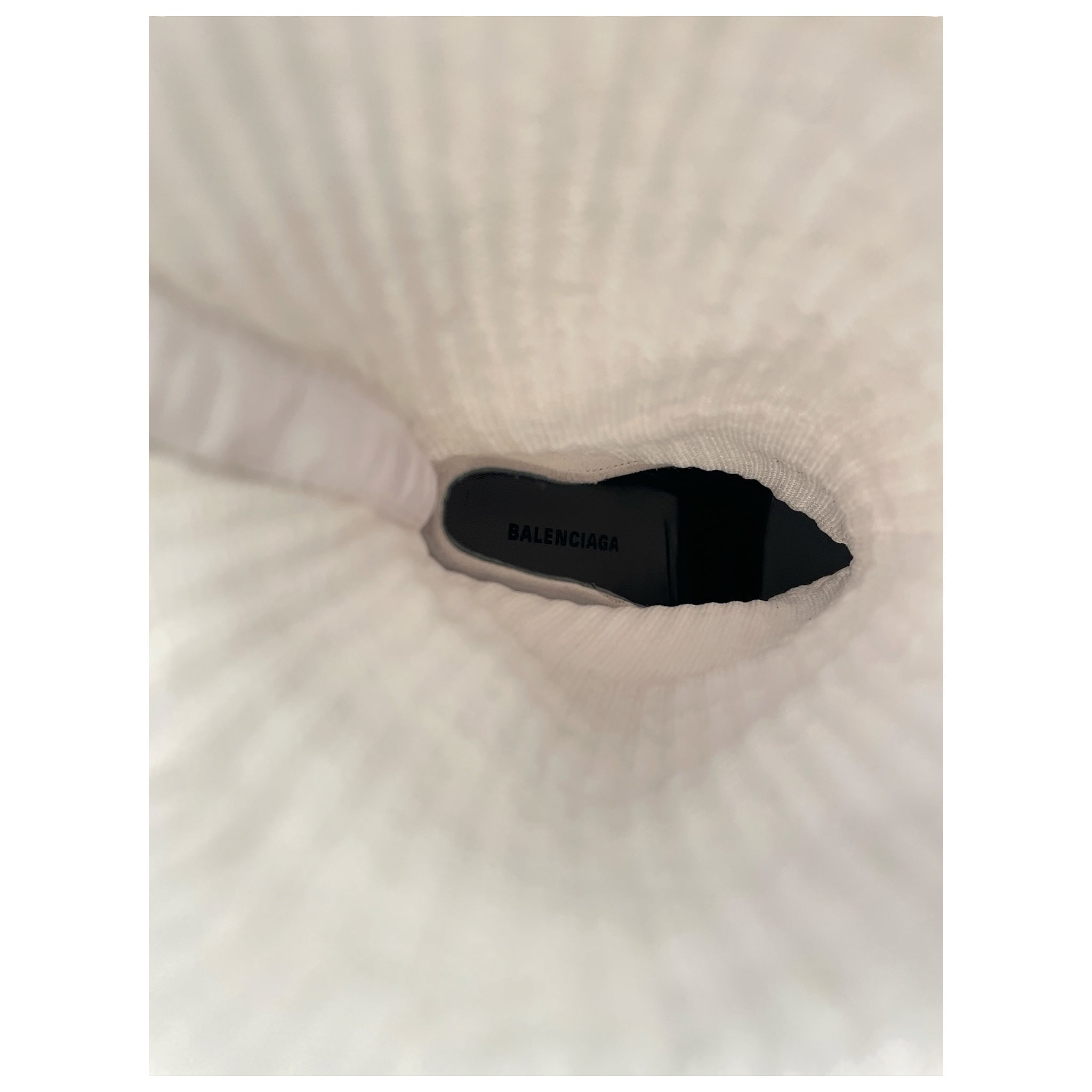 BALENCIAGA/Heels/EU 35/Cotton/WHT/SOCK TOE HEELS view 3