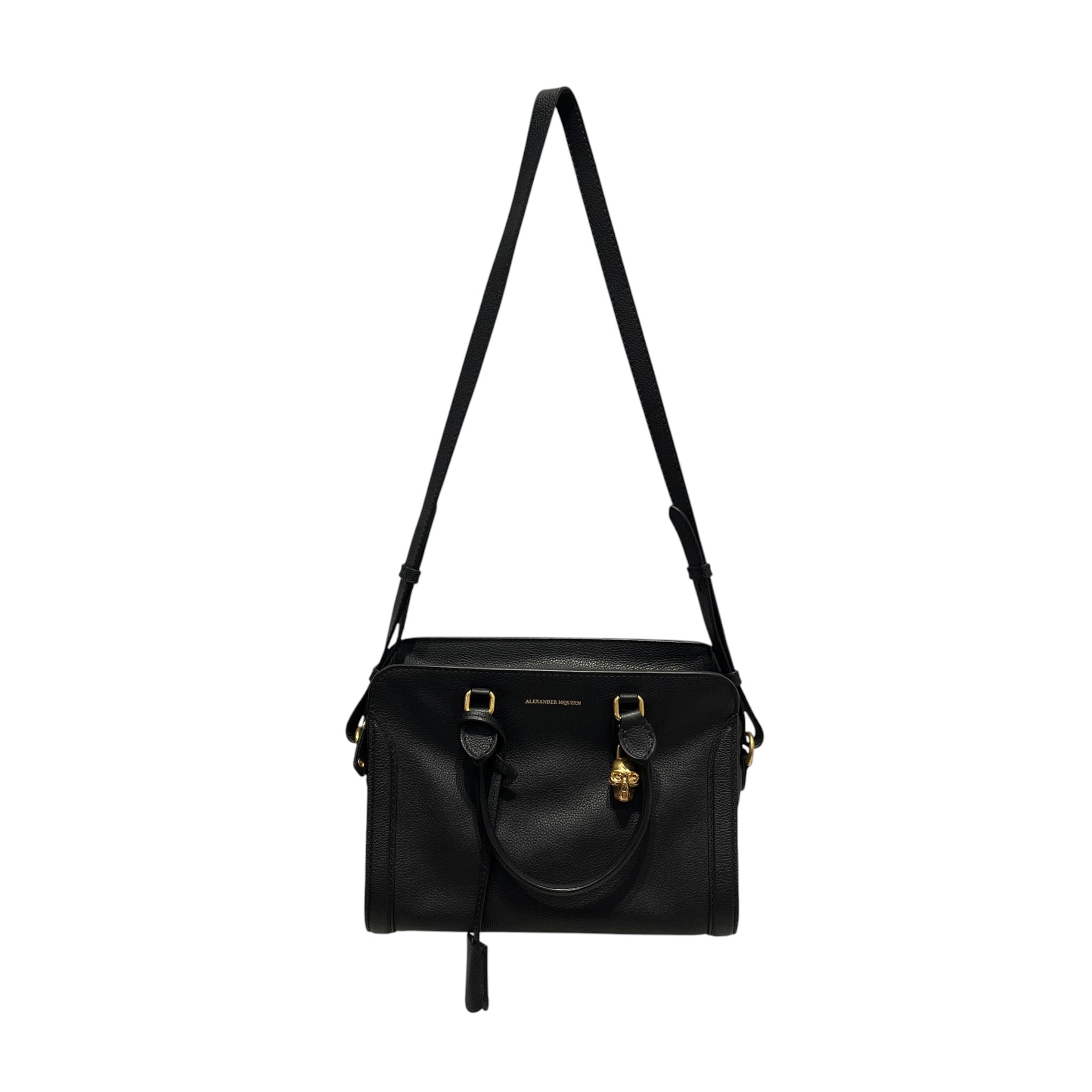 Alexander McQueen/Hand Bag/Leather/BLK/PADLOCK/SKULL/PEBBLED view 3