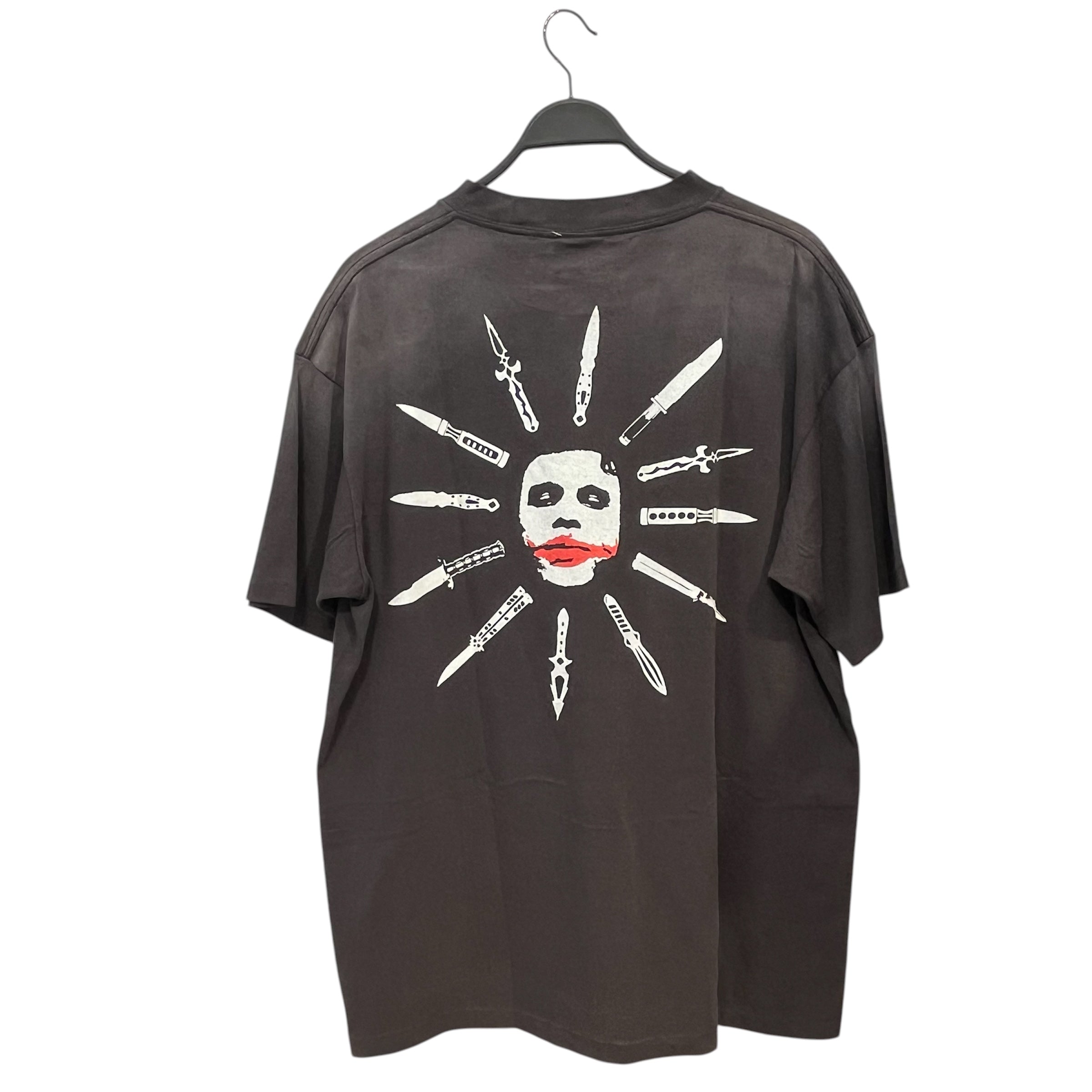 SAINT MICHAEL/T-Shirt/L/GRY/WHY SO SERIOUS view 2