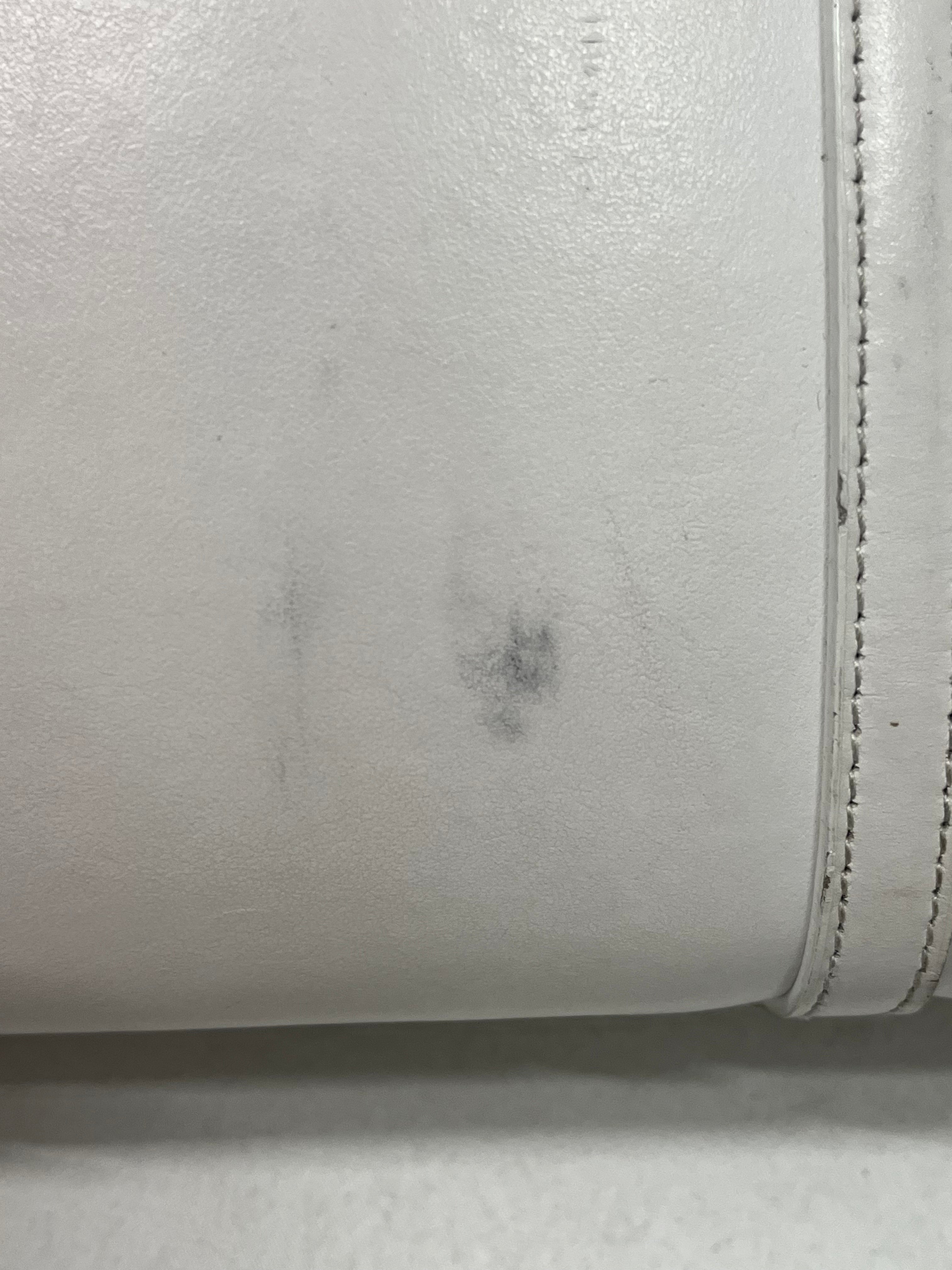 BALENCIAGA/Tote Bag/Leather/WHT/SCRIPT LOGO INTERIOR POCKET view 4