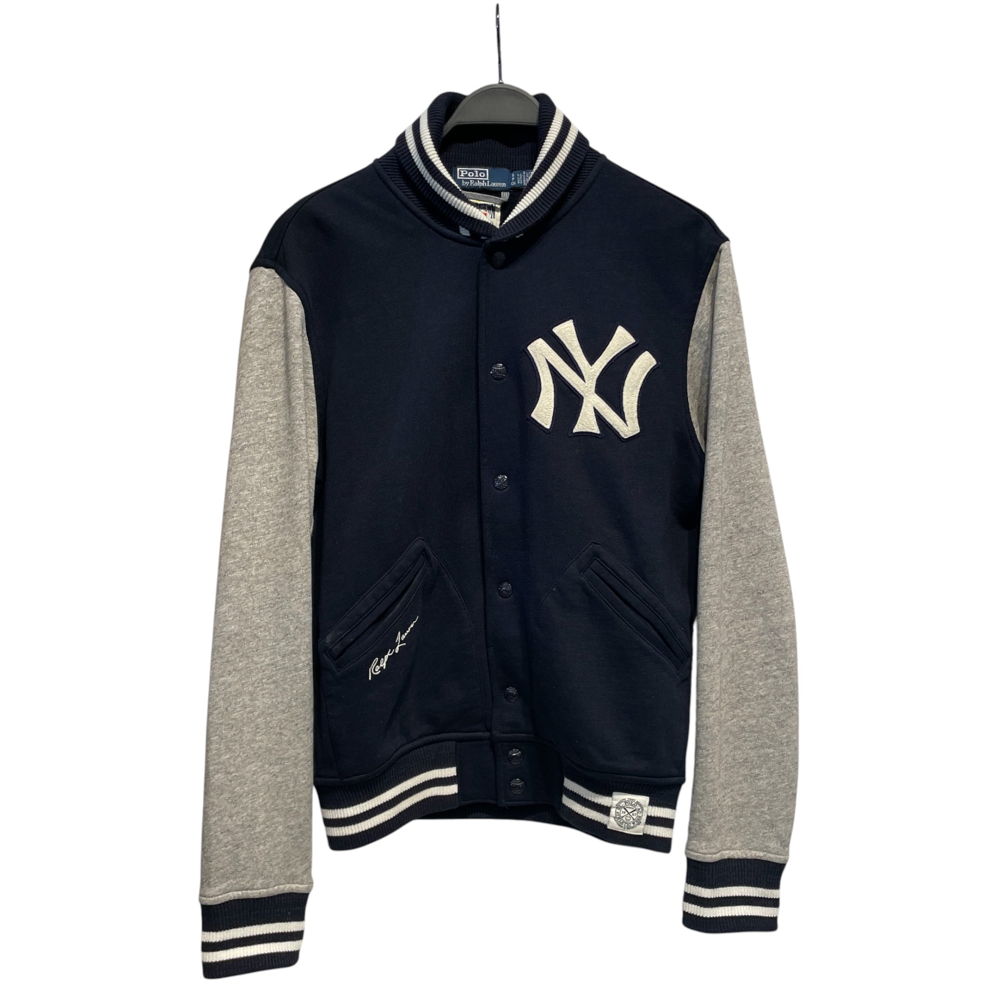 POLO RALPH LAUREN/Heavy Cardigan/S/Cotton/NVY/NEW YORK YANKEES view 1