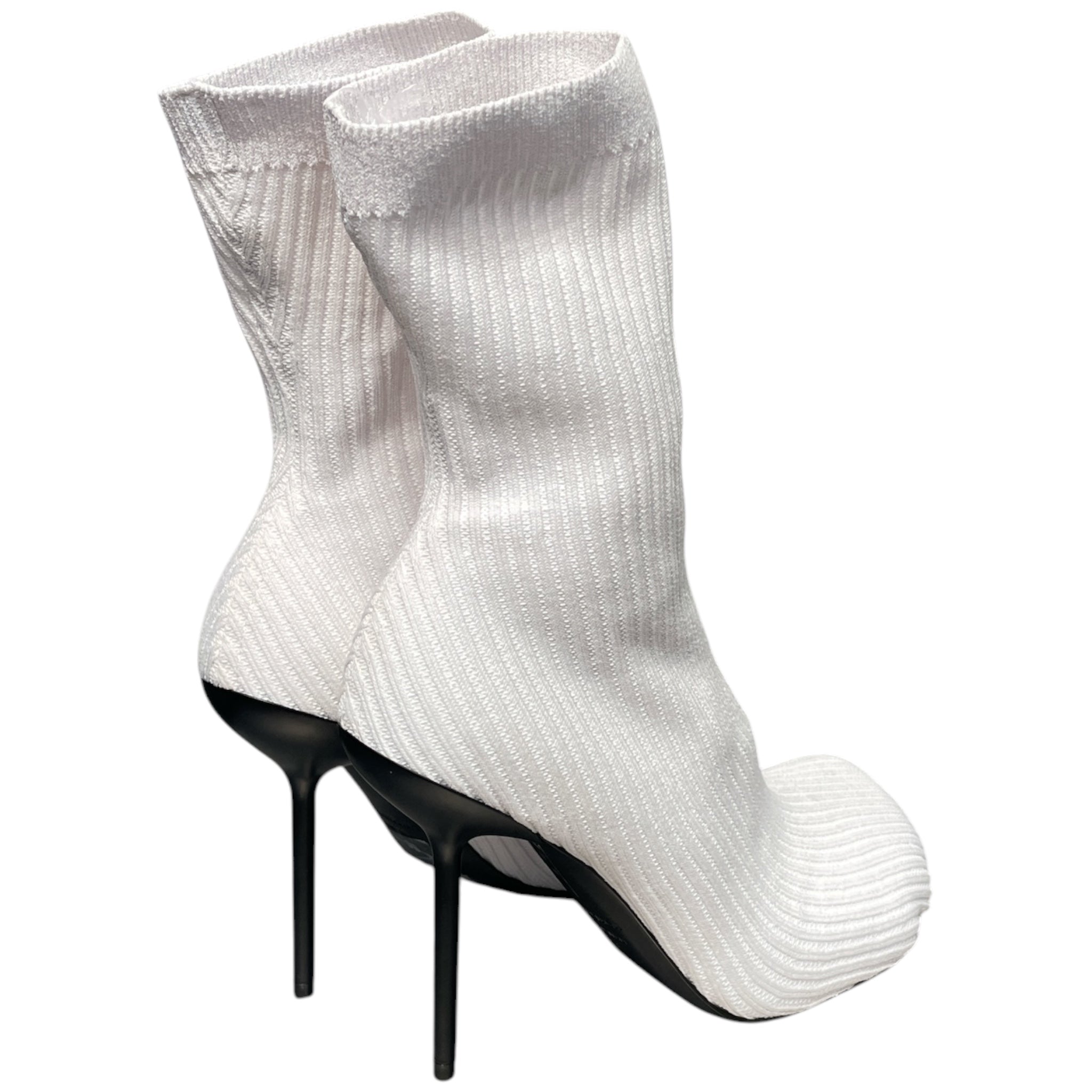 BALENCIAGA/Heels/EU 35/Cotton/WHT/SOCK TOE HEELS view 2
