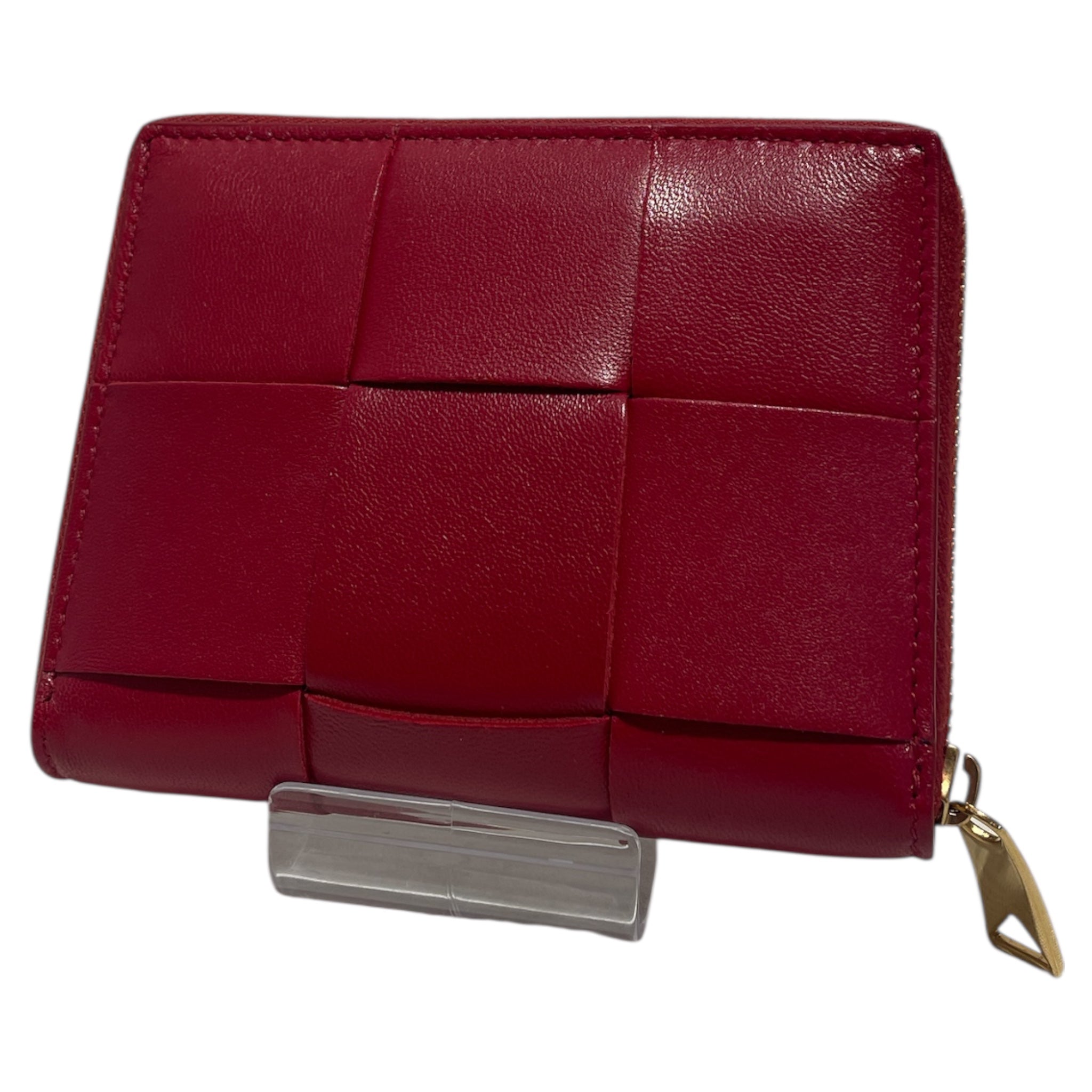 BOTTEGA VENETA/Bifold Wallet/BRD/Bottega Veneta Red Zipper view 1