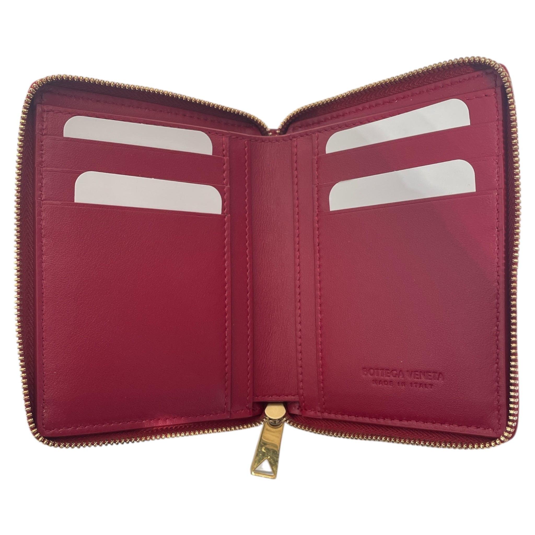 BOTTEGA VENETA/Bifold Wallet/BRD/Bottega Veneta Red Zipper view 2