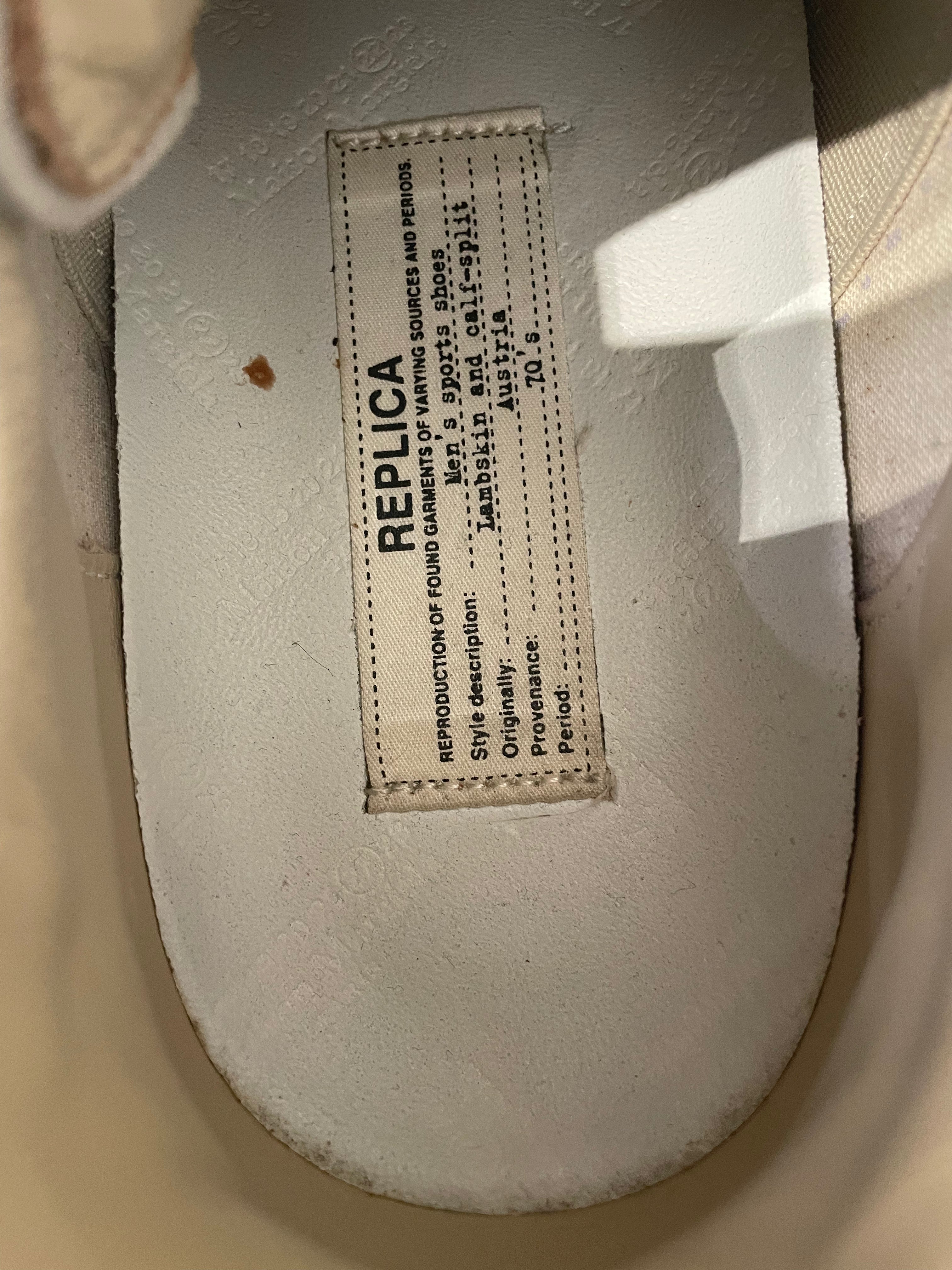 Maison Margiela/Low-Sneakers/EU 44/Leather/WHT/REPLICAS view 3
