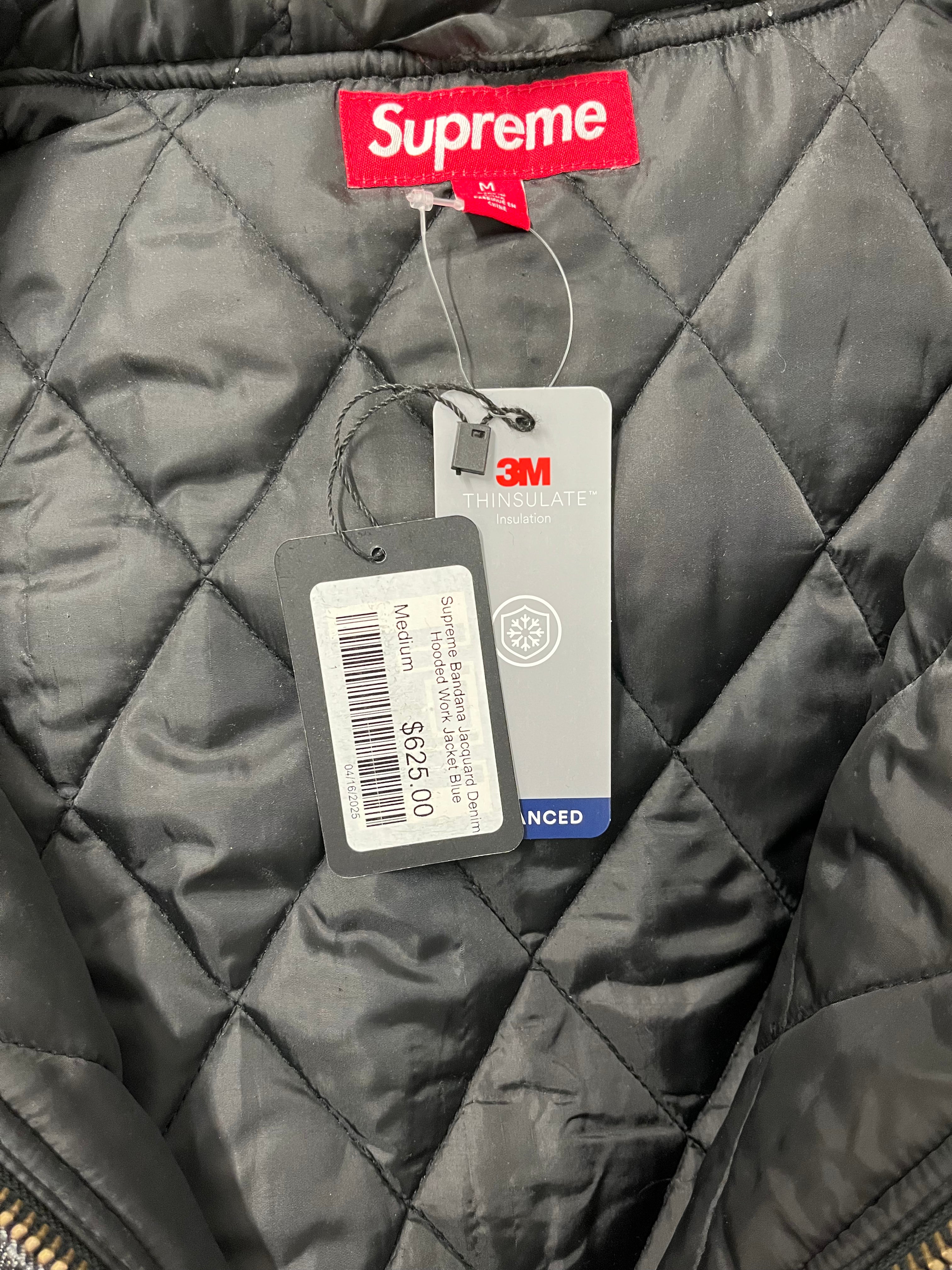 Supreme/Jacket/M/Cotton/GRY/All Over Print/BANDANA JACQUARD view 3