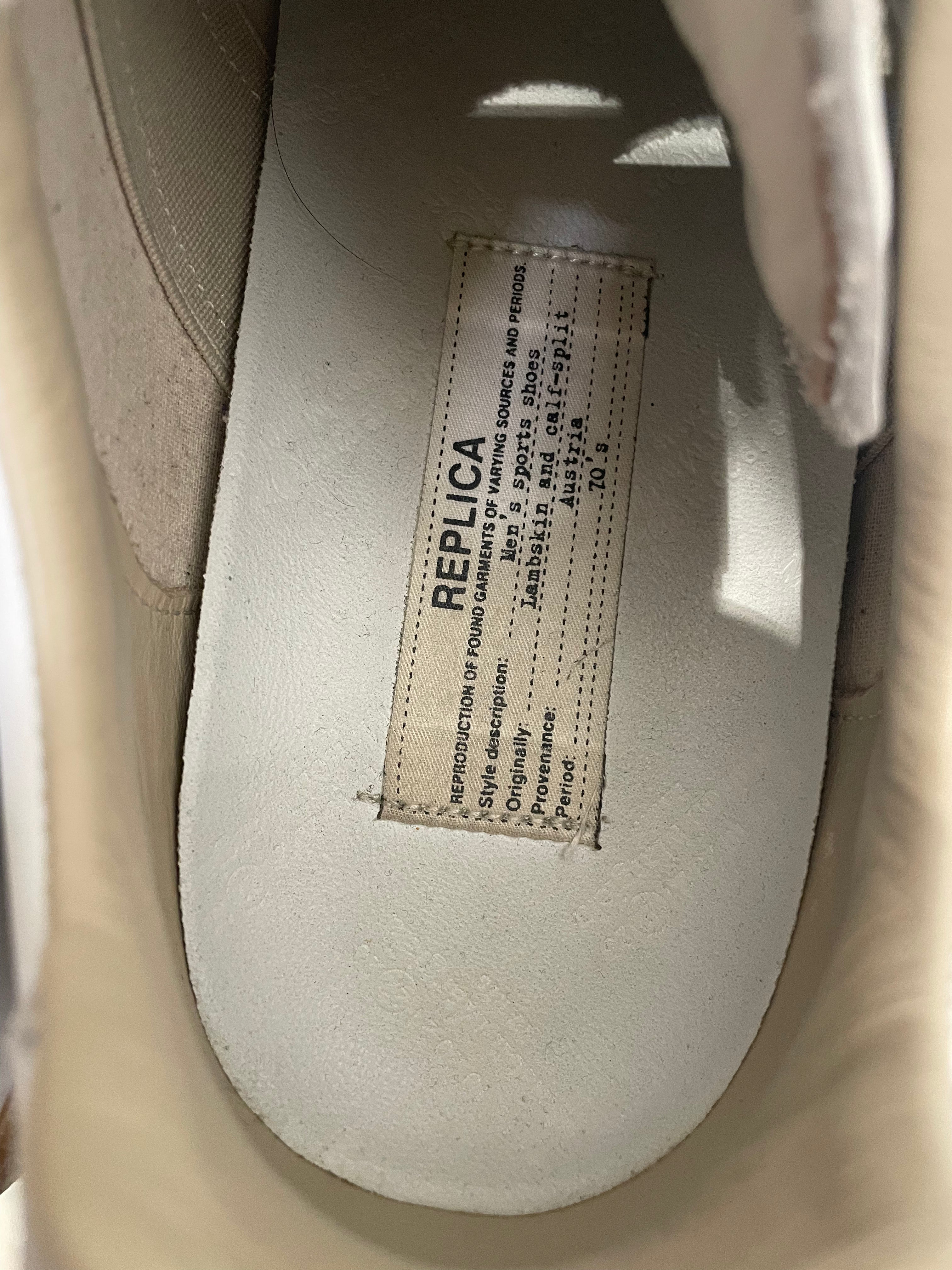 Maison Margiela/Low-Sneakers/EU 44/Leather/WHT/REPLICAS view 4