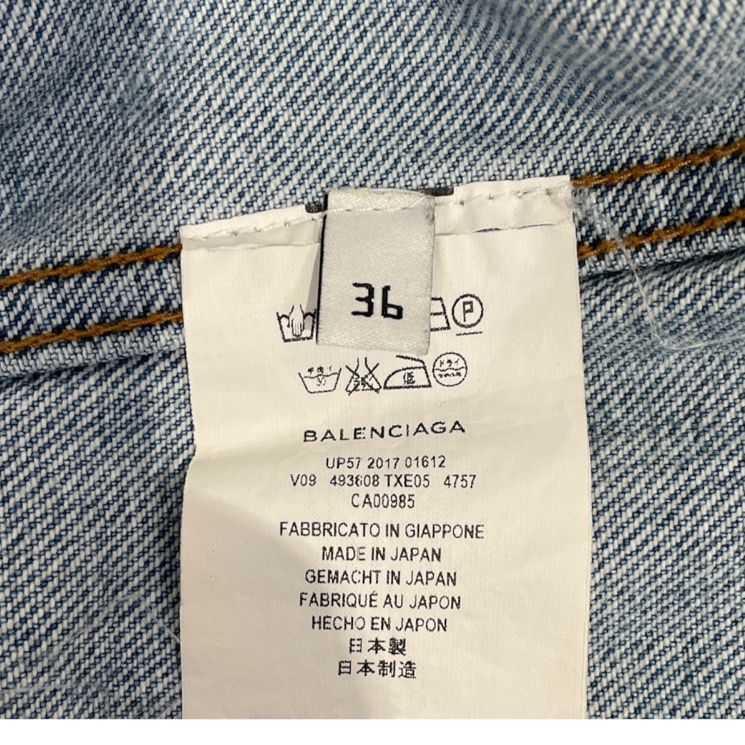 BALENCIAGA/Denim Jkt/36/Denim/IDG/ view 4