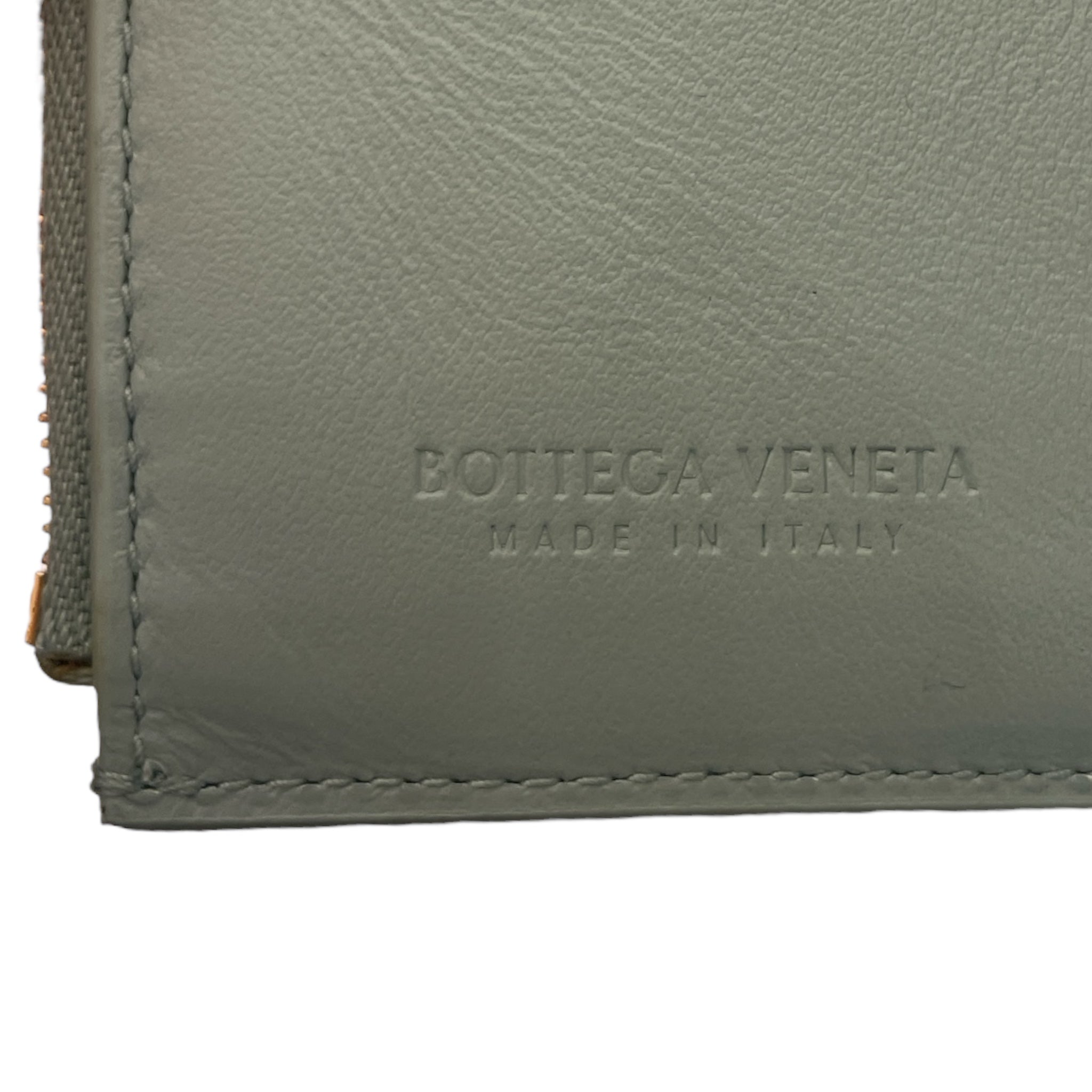 BOTTEGA VENETA/Wallet/Leather/GRN/Green small envelope card case view 3
