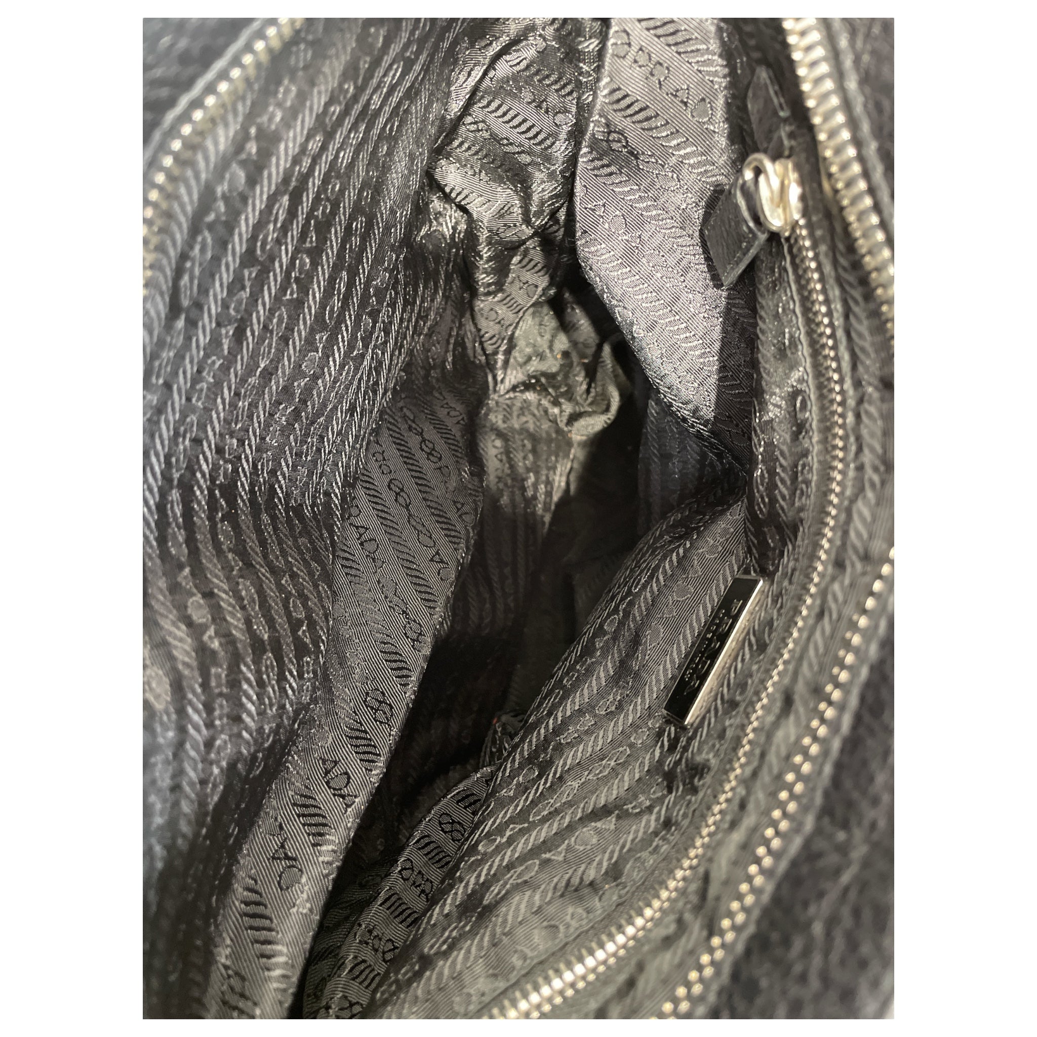 PRADA/Cross Body Bag/Nylon/BLK/TESSUTO view 5
