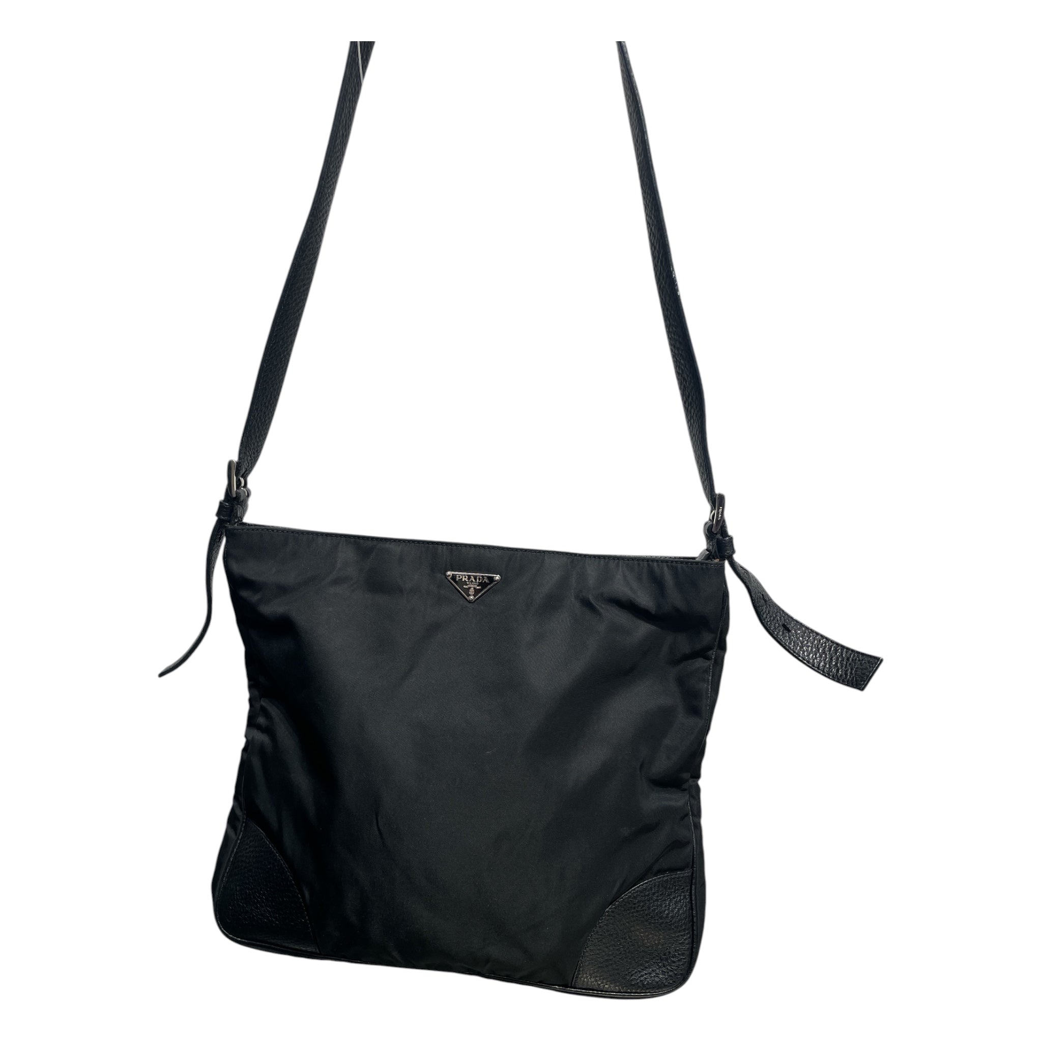 PRADA/Cross Body Bag/Nylon/BLK/TESSUTO view 1