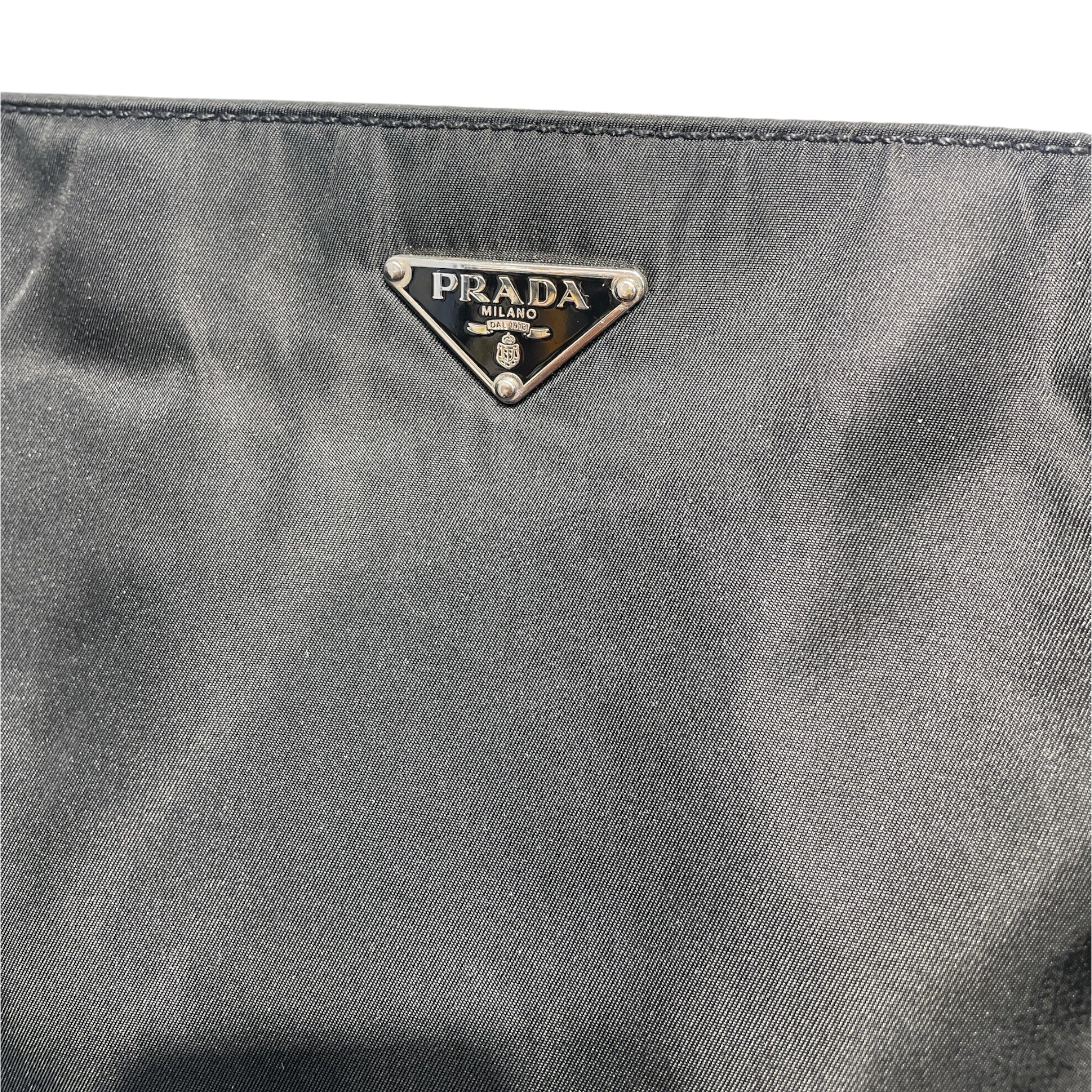 PRADA/Cross Body Bag/Nylon/BLK/TESSUTO view 3