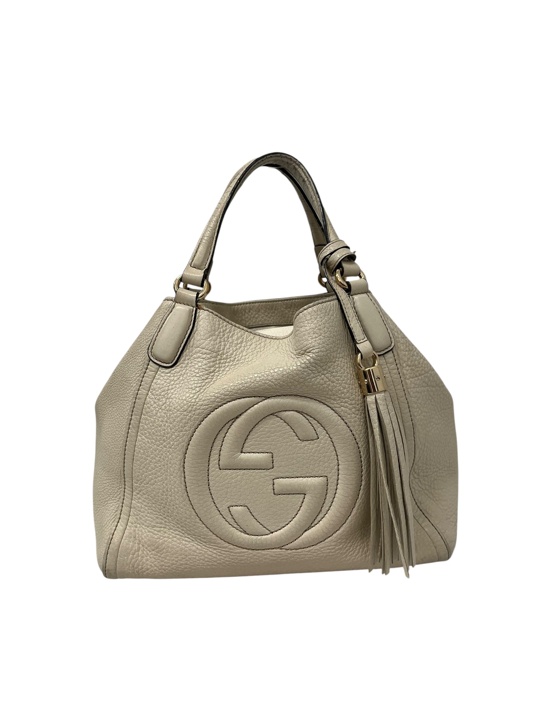 GUCCI/Bag/Leather/WHT/INTEROCK GG SOHO 336751525040 view 1