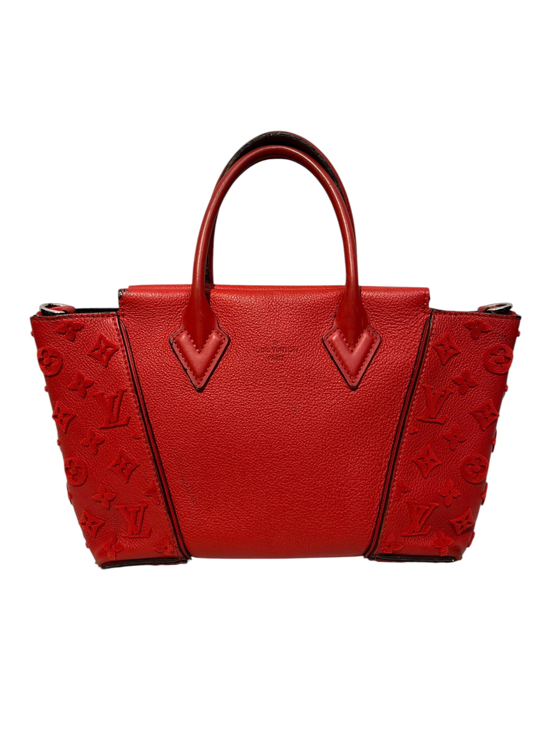 LOUIS VUITTON/Cross Body Bag/Monogram/Leather/RED/monogram w pm view 1