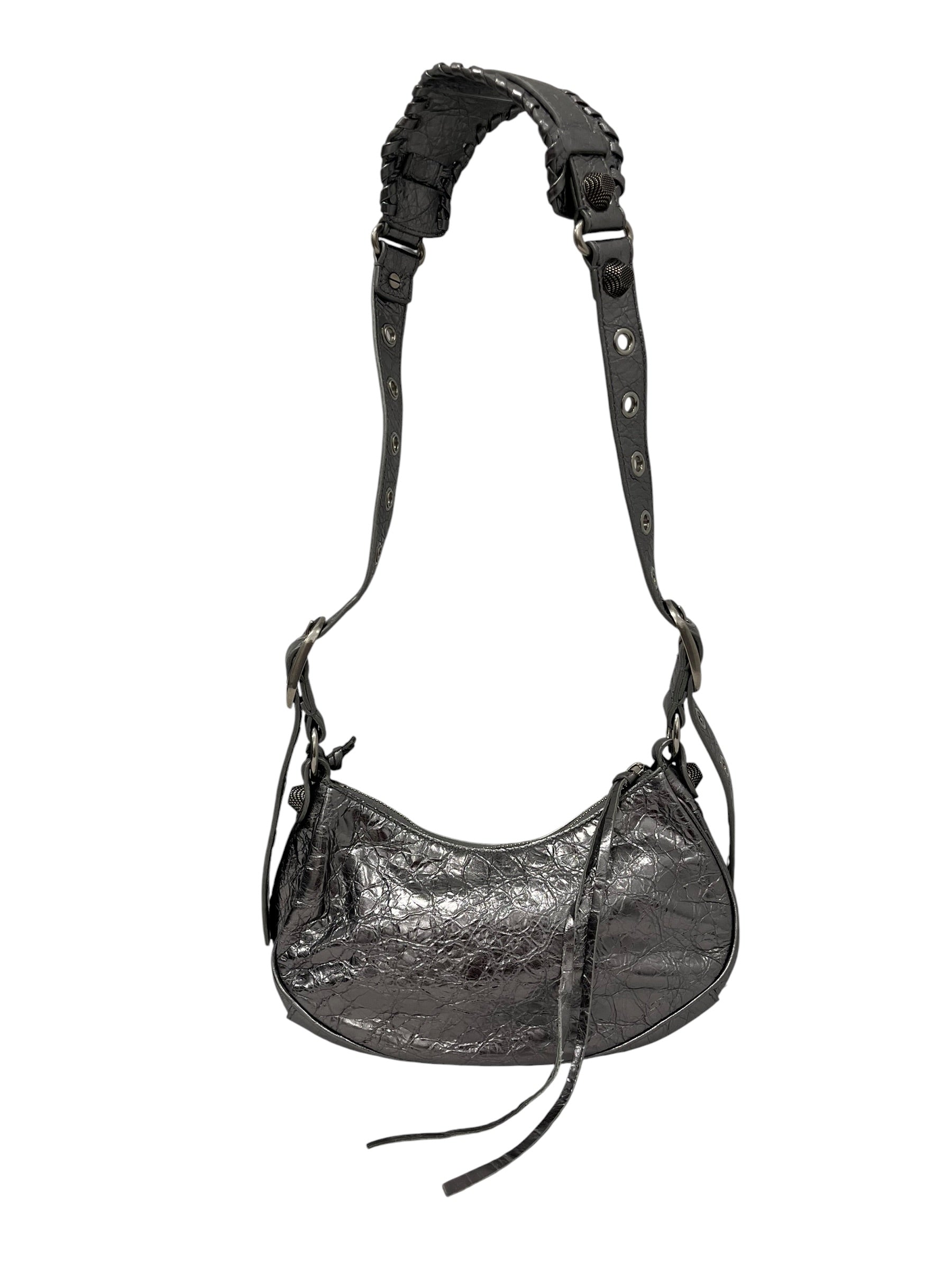 BALENCIAGA/Bag/Leather/GRY/Le Cagole XS SHOULDER BAG view 2