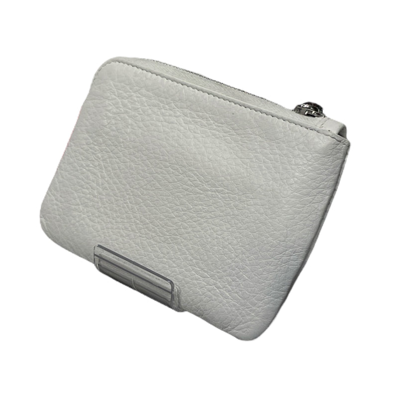 BALENCIAGA/Pouch/Leather/WHT/Everyday Logo Zip