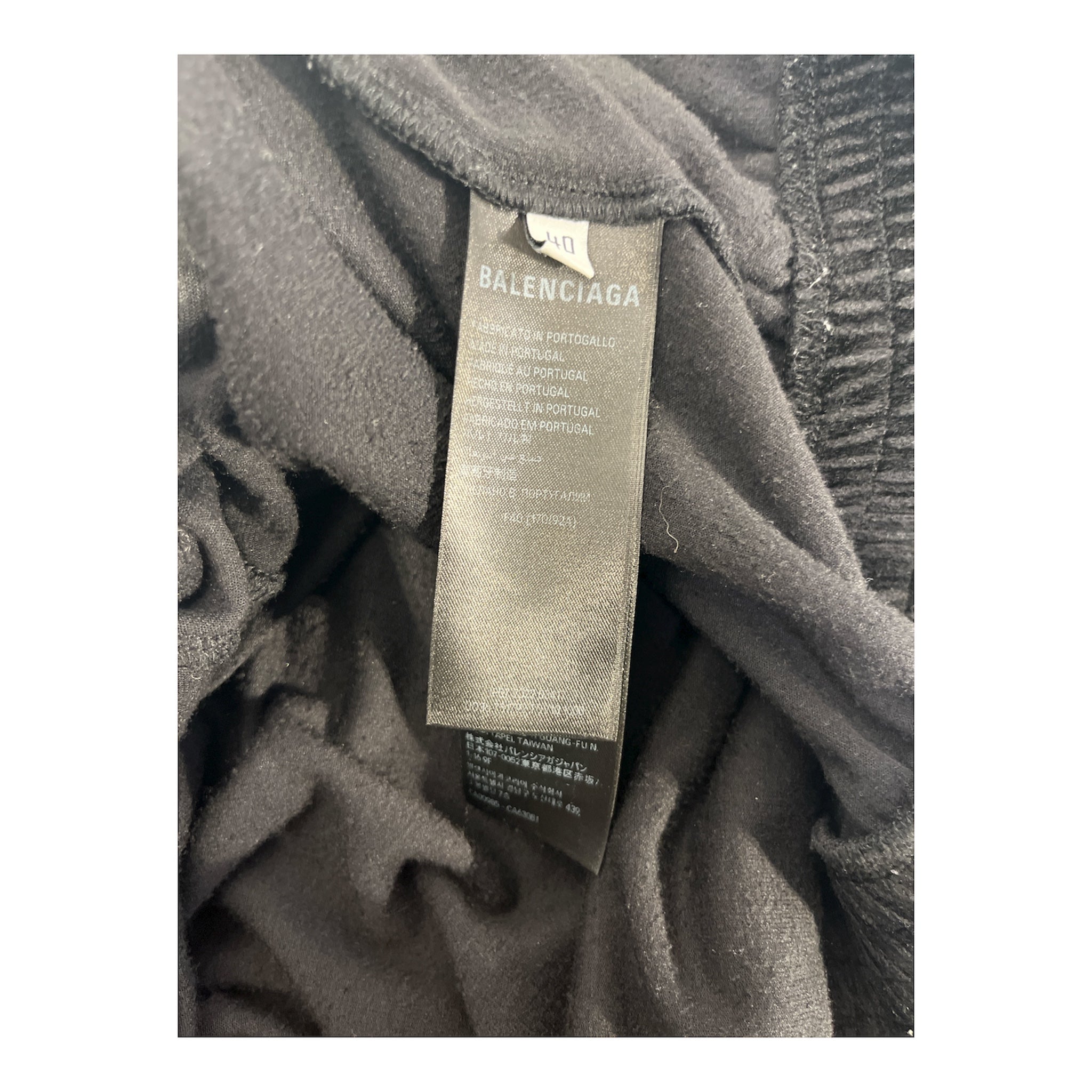 BALENCIAGA/Hoodie/40/Velour/BLK/RHINESTONE view 4