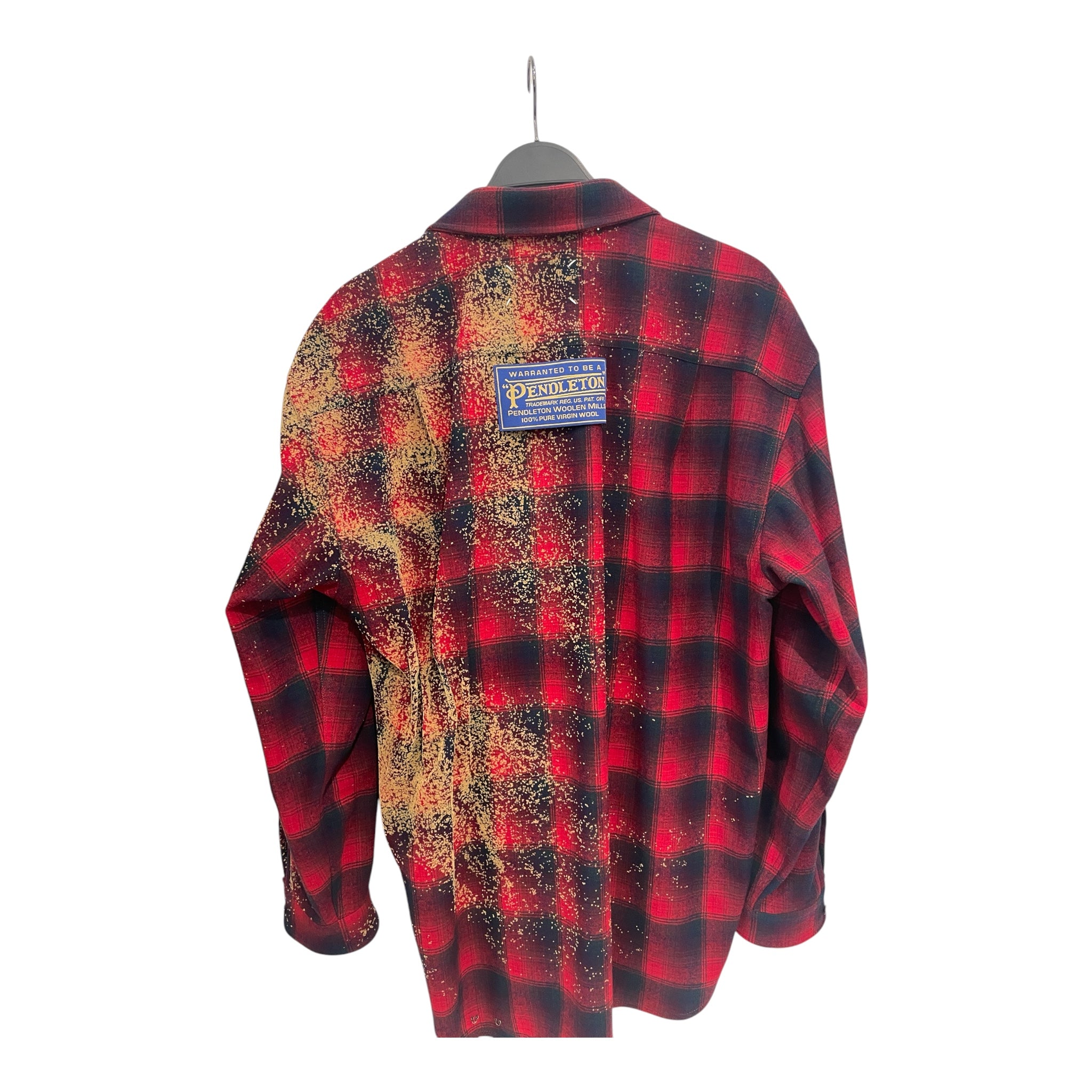 Maison Margiela/PENDLETON/Flannel Shirt/46/Cotton/RED/Plaid/MARGIELA RED FLANNEL view 2