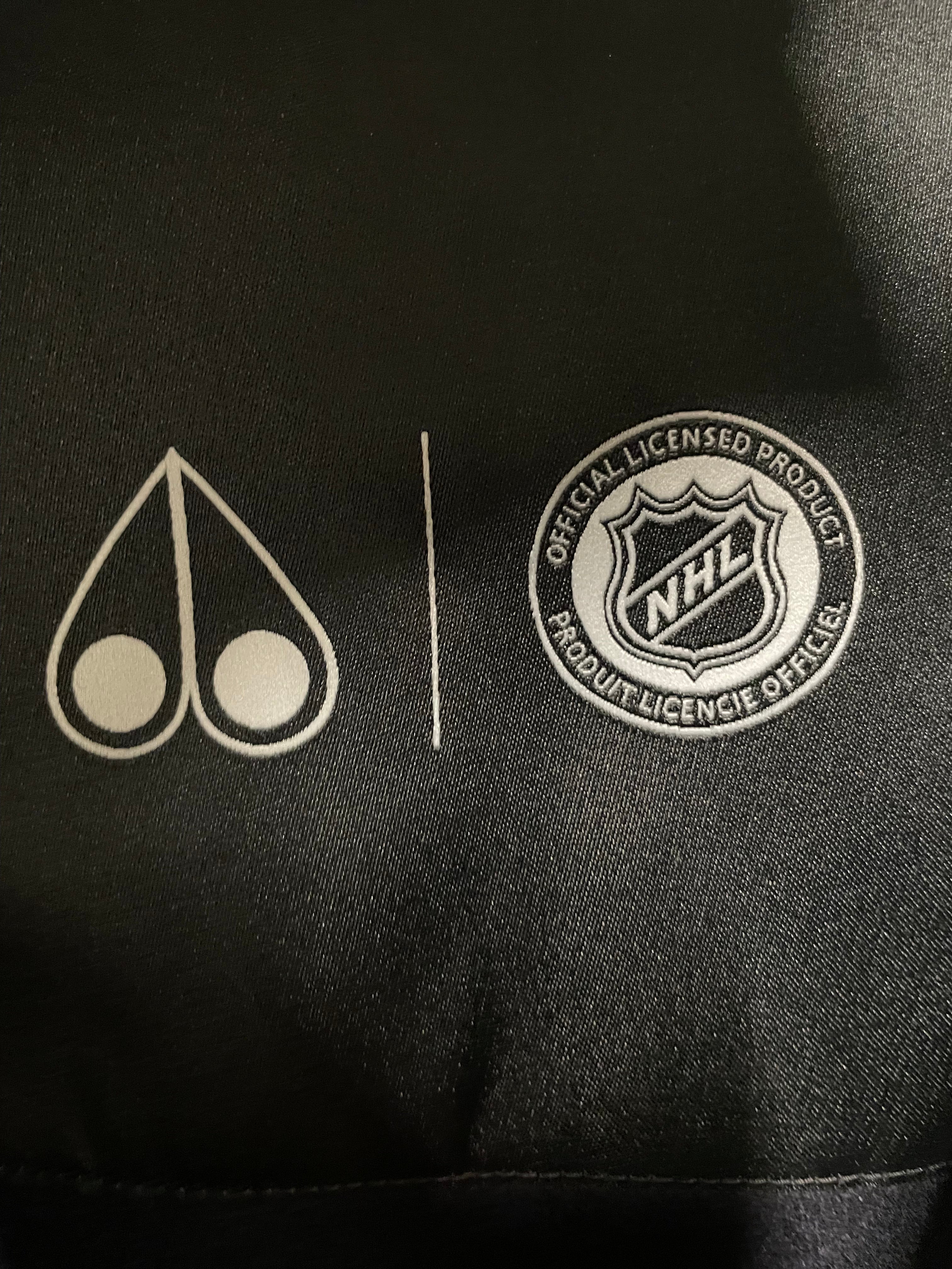 MOOSE KNUCKLES/Jacket/XL/Acrylic/NVY/NEW YORK RANGERS LOGO view 3