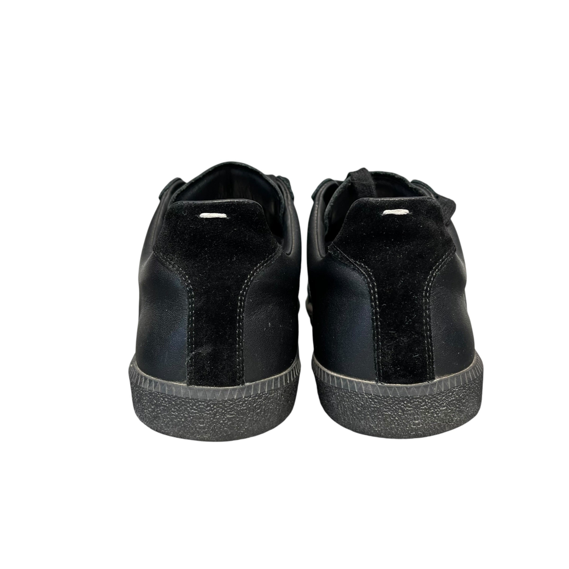 Maison Margiela/Low-Sneakers/US 12/Leather/BLK/Replica GAT view 4