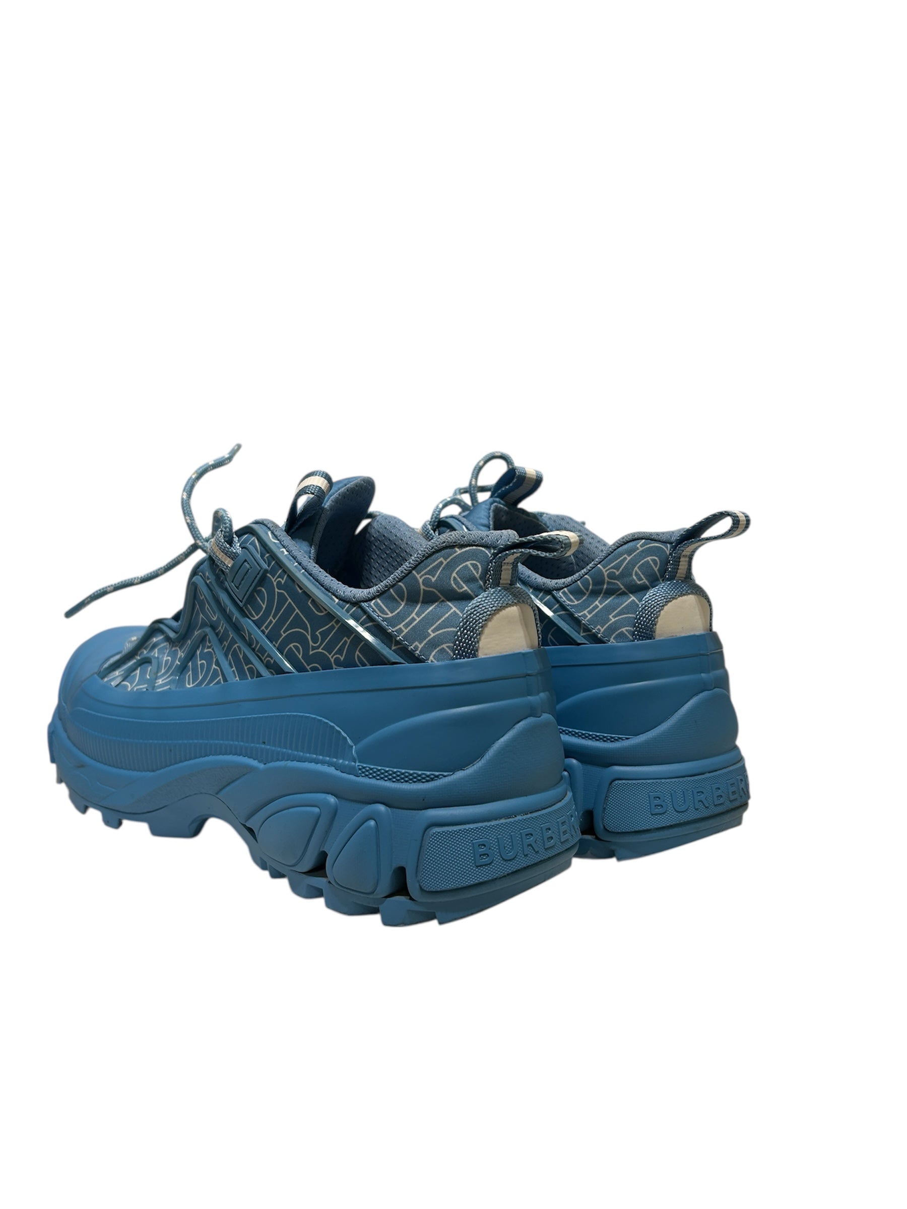 BURBERRY LONDON/Low-Sneakers/EU 43.5/BLU/BLUE ALL OVER PRINT SNEAKER view 2