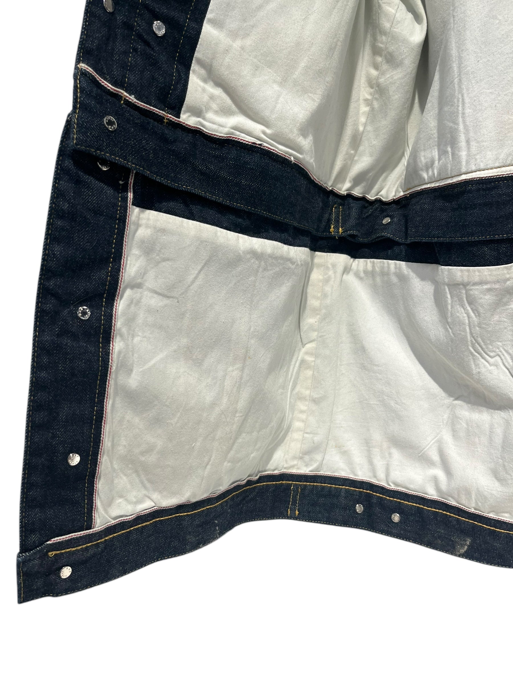 Alexander McQueen/Denim Jkt/46/Denim/NVY/Fur collar view 5