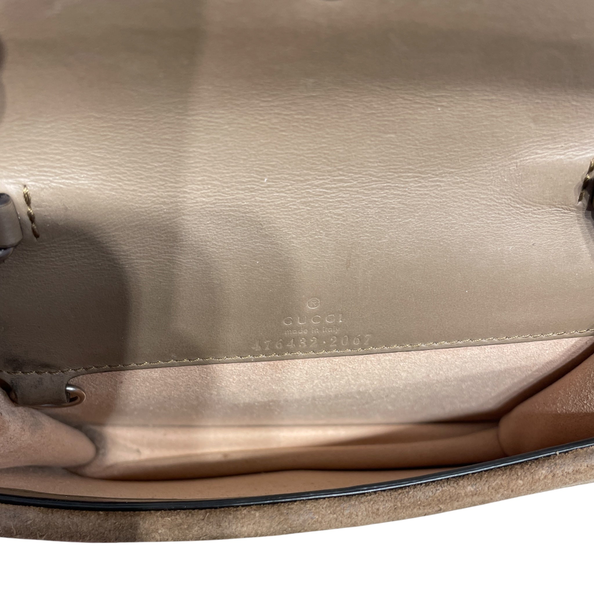GUCCI/Cross Body Bag/Monogram/Leather/BEG/SUPREME MINI view 4