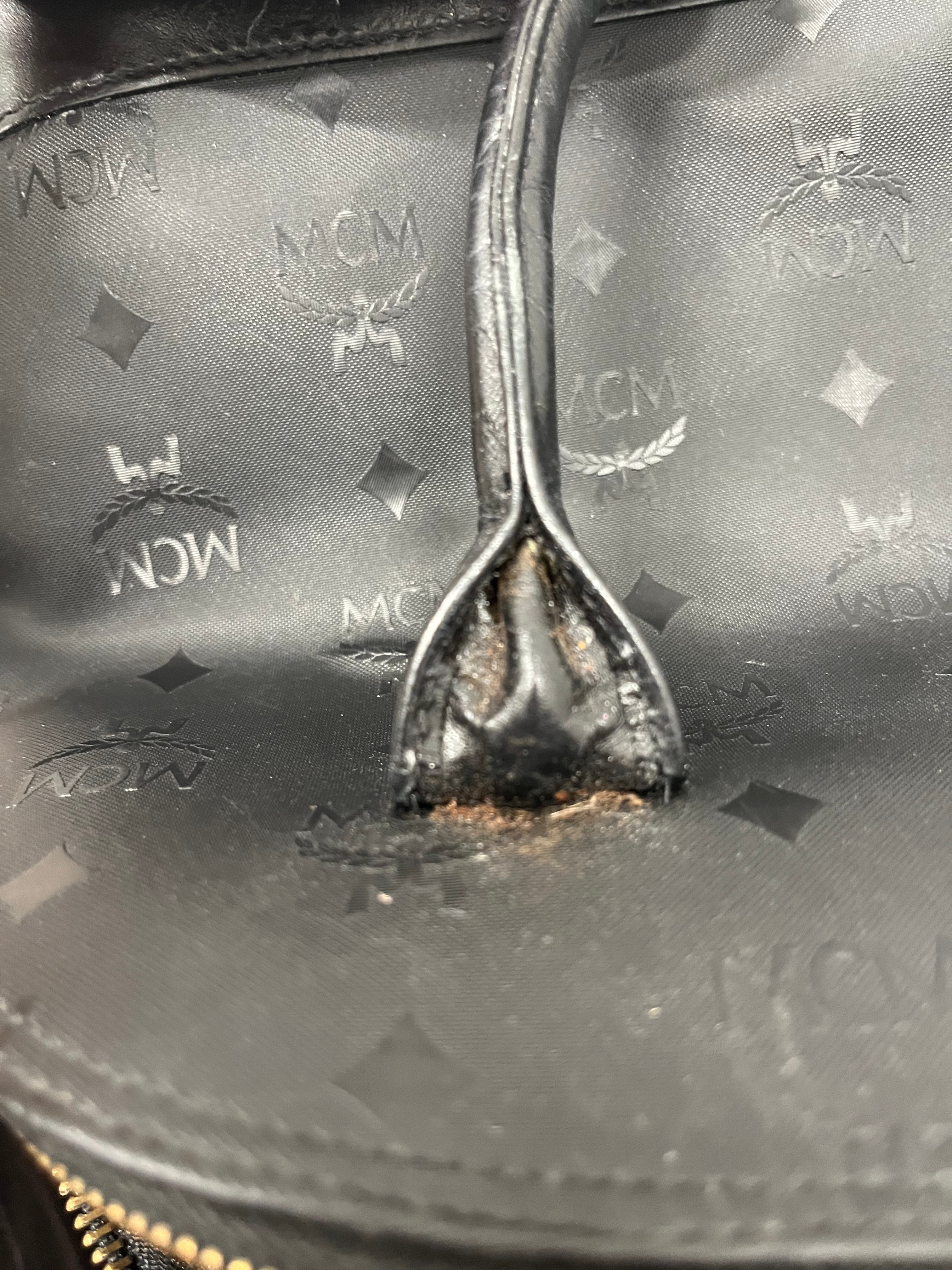MCM/Hand Bag/Monogram/Polyester/BLK/WATER PROOF view 4