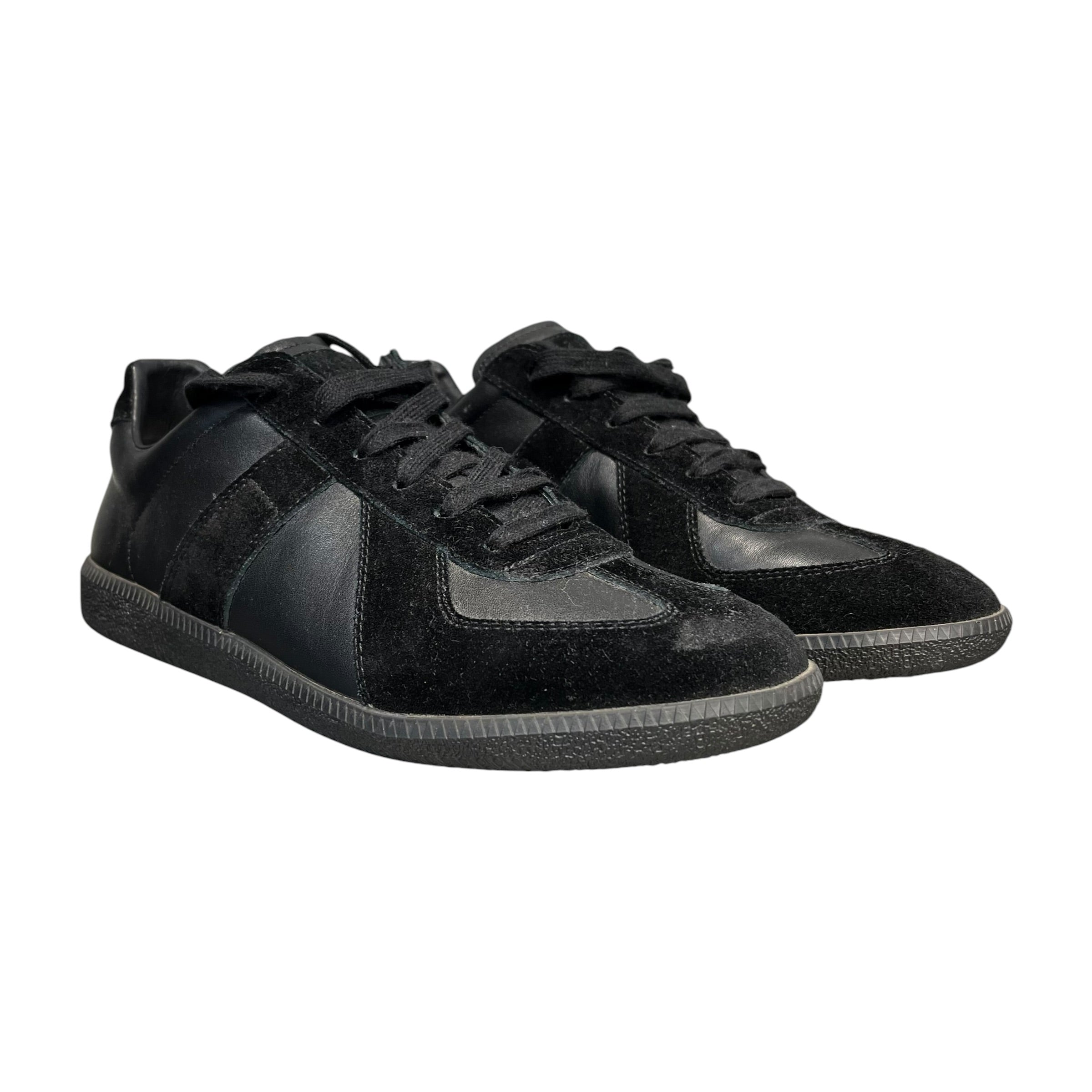Maison Margiela/Low-Sneakers/US 12/Leather/BLK/Replica GAT view 1