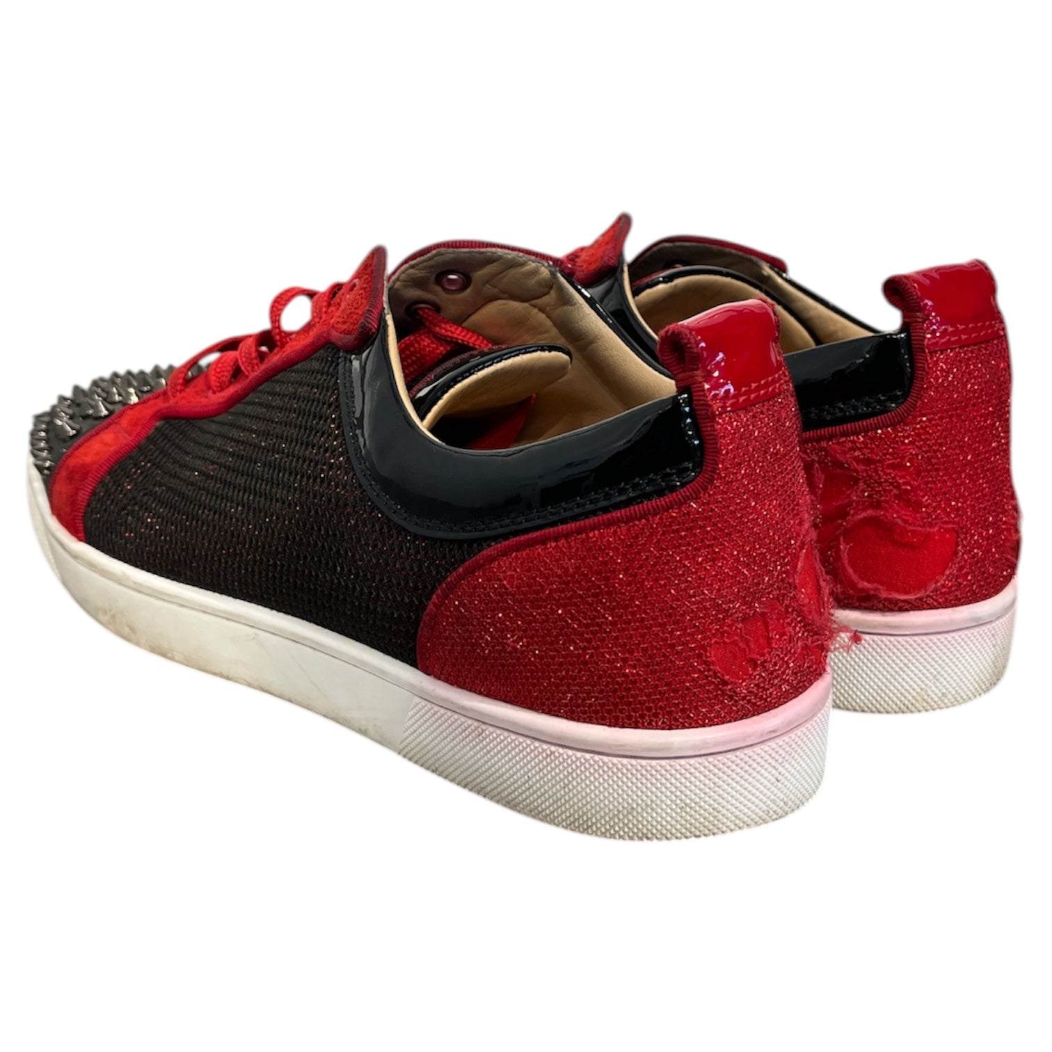Christian Louboutin/Low-Sneakers/US 9/BLK/SPIKES view 2