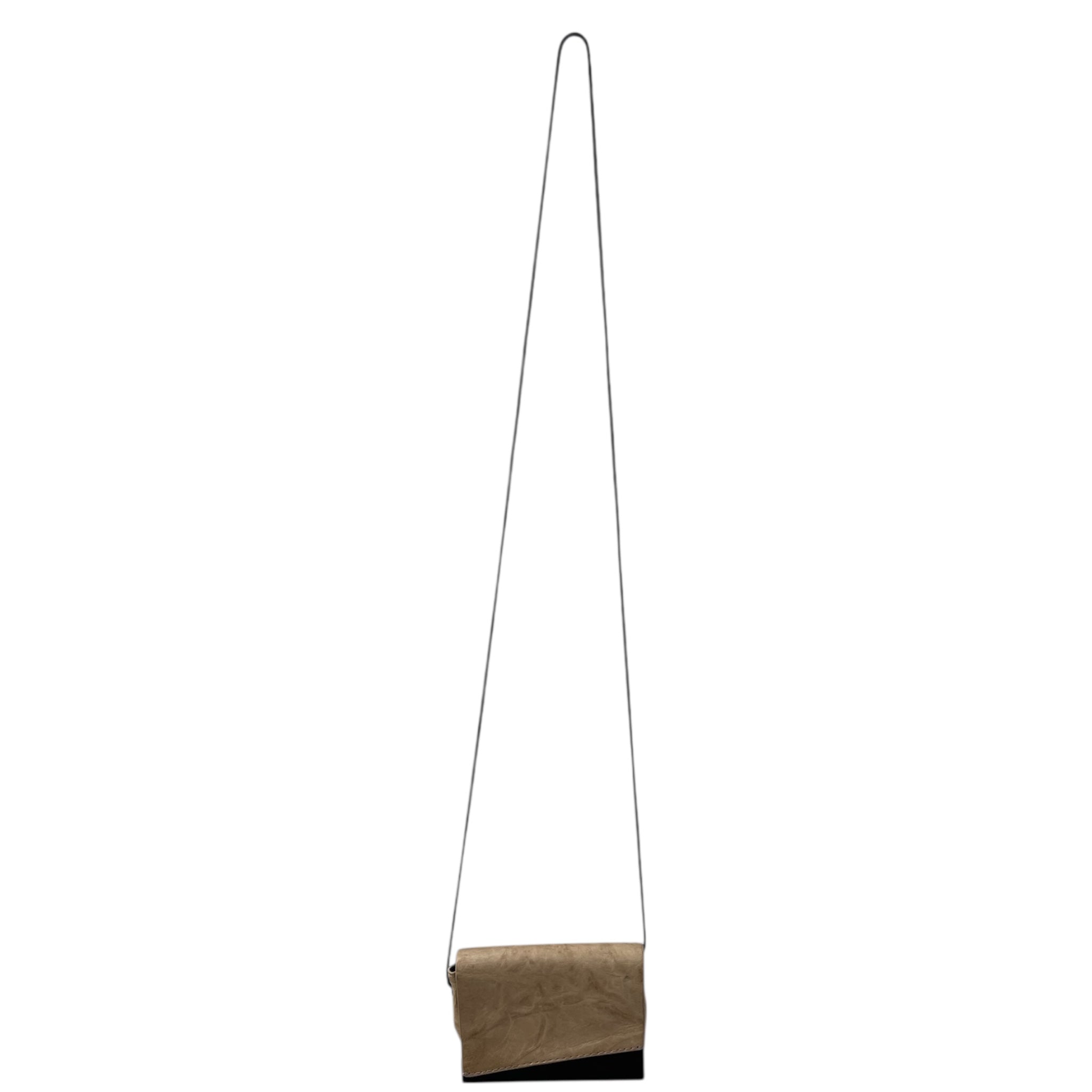 Helmut Lang/Cross Body Bag/Leather/BEG/BLK CHAIN SQUARE view 1