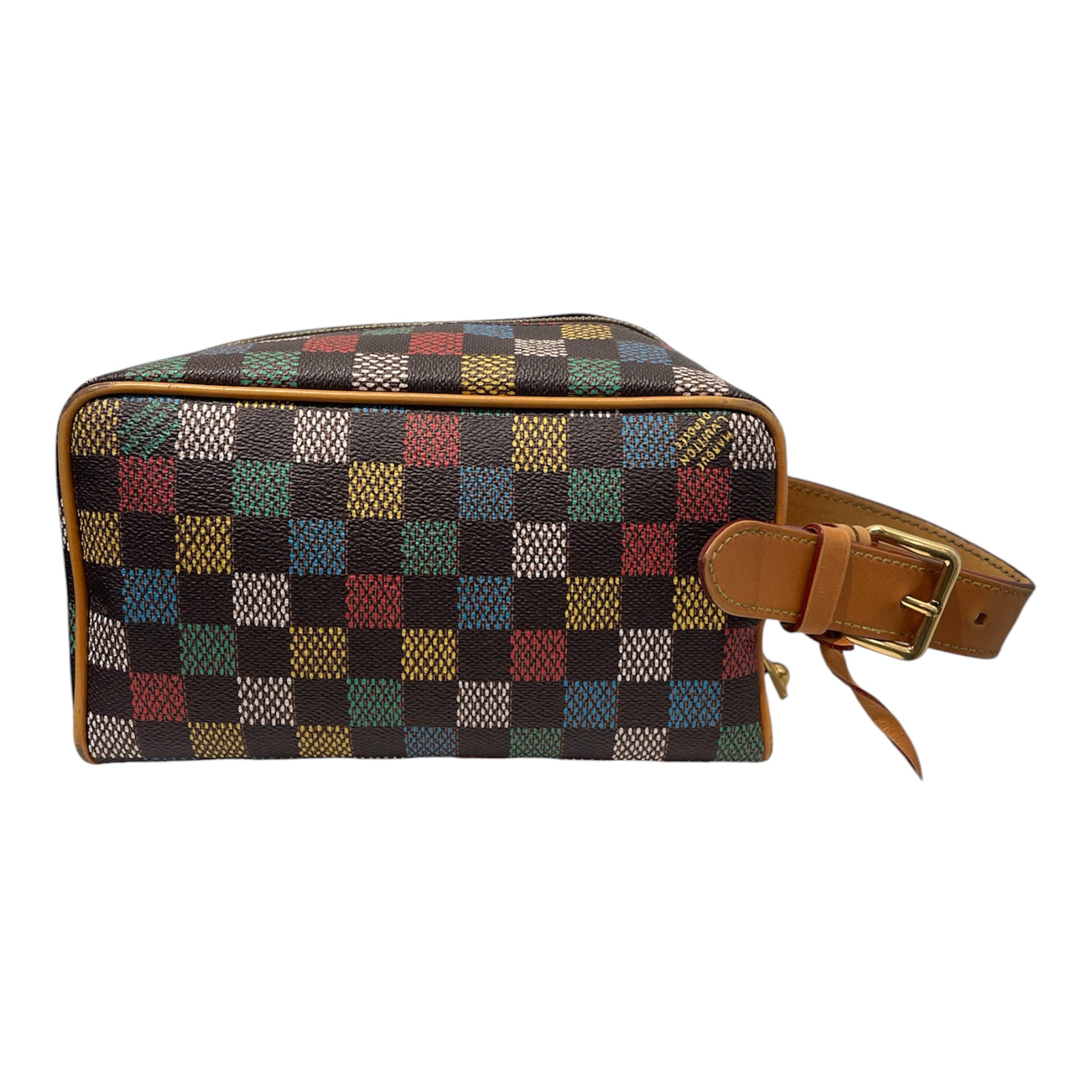 LOUIS VUITTON/Bag/Monogram/Leather/MLT/LOCKER DOPP KIT view 1