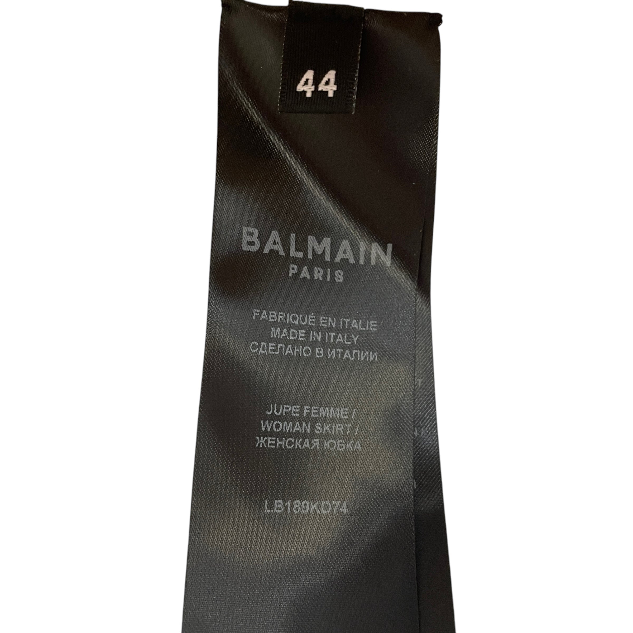BALMAIN/Skirt/44/Cotton/WHT/ view 3