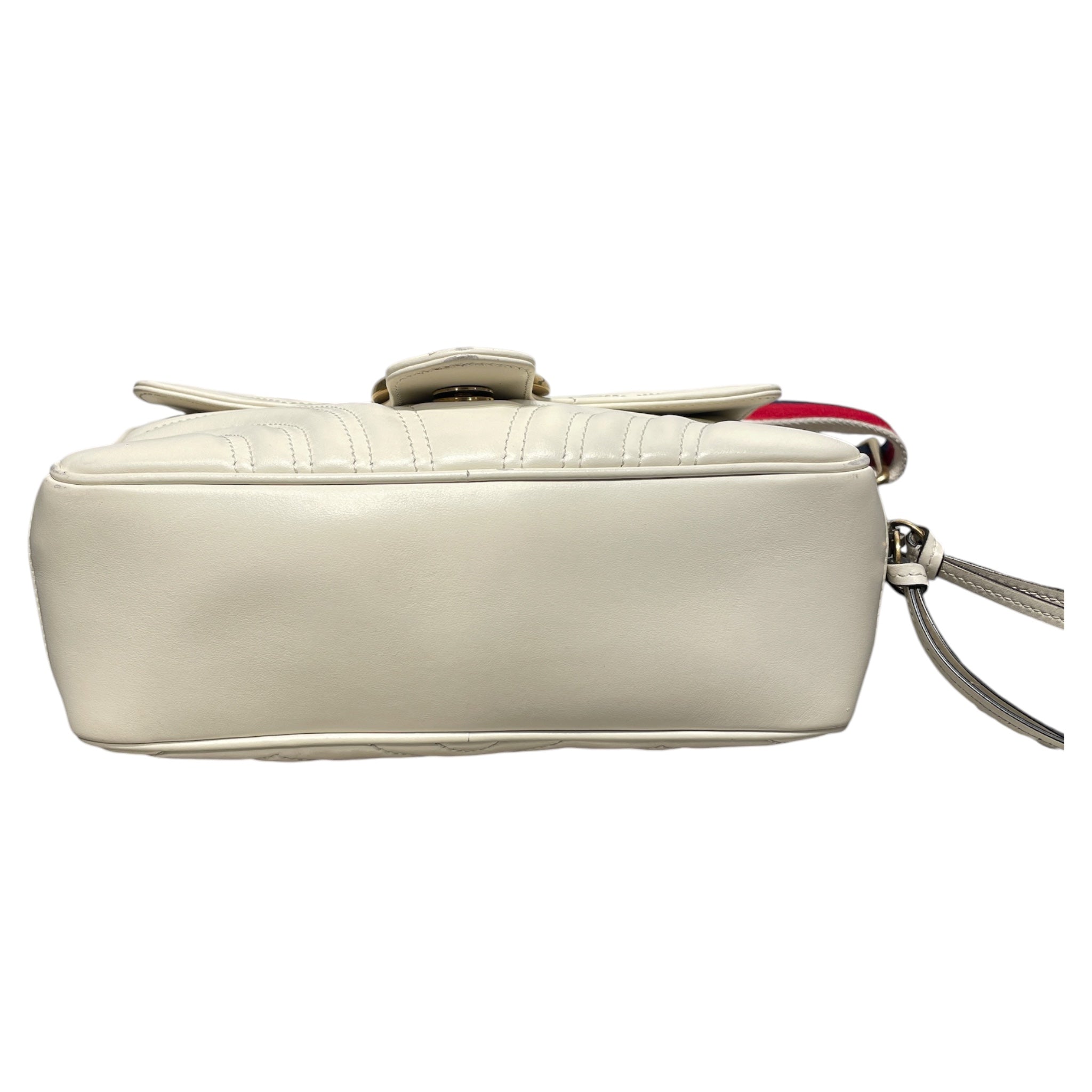 GUCCI/Bag/Leather/WHT/GG MARAMONT CROSSBODY view 3