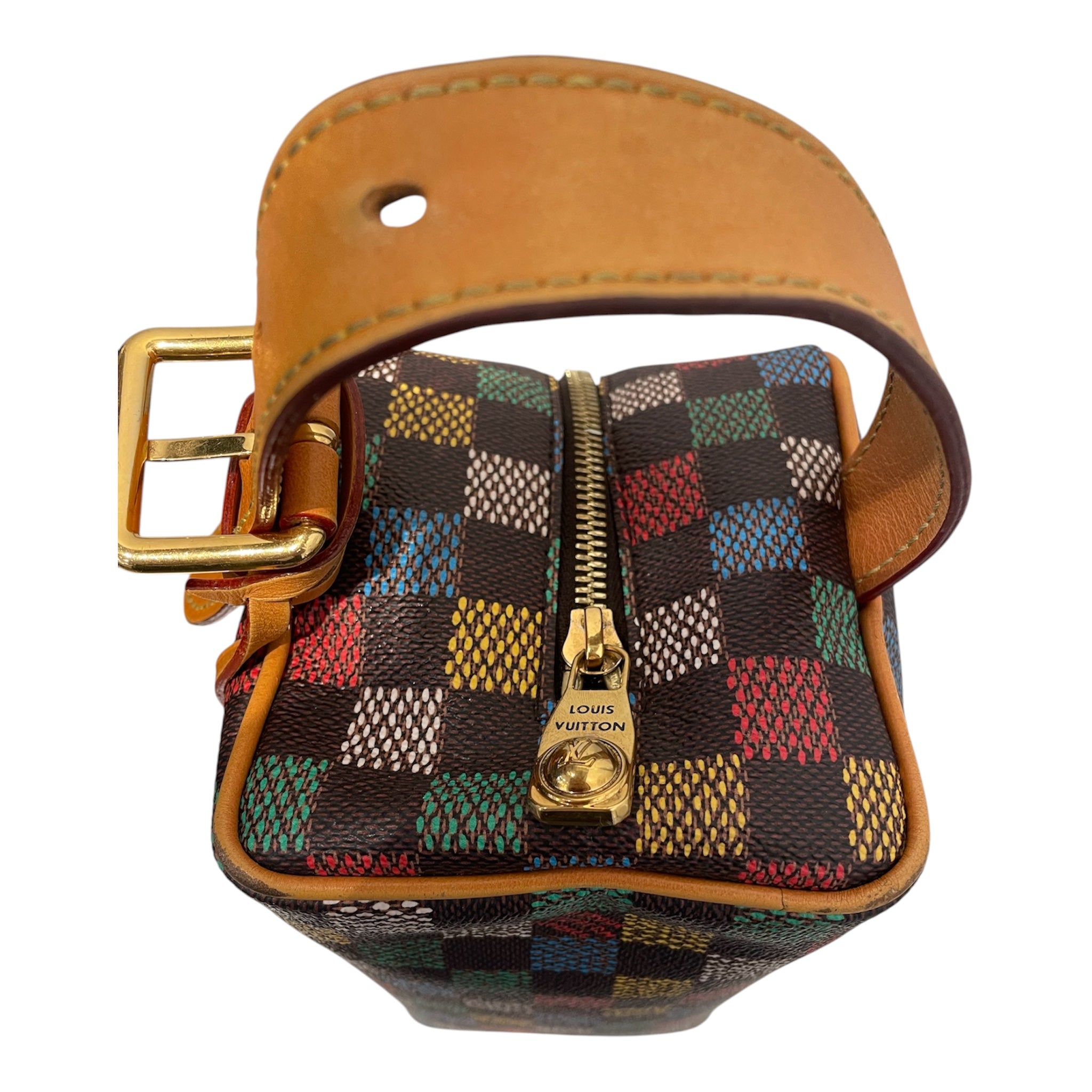 LOUIS VUITTON/Bag/Monogram/Leather/MLT/LOCKER DOPP KIT view 6