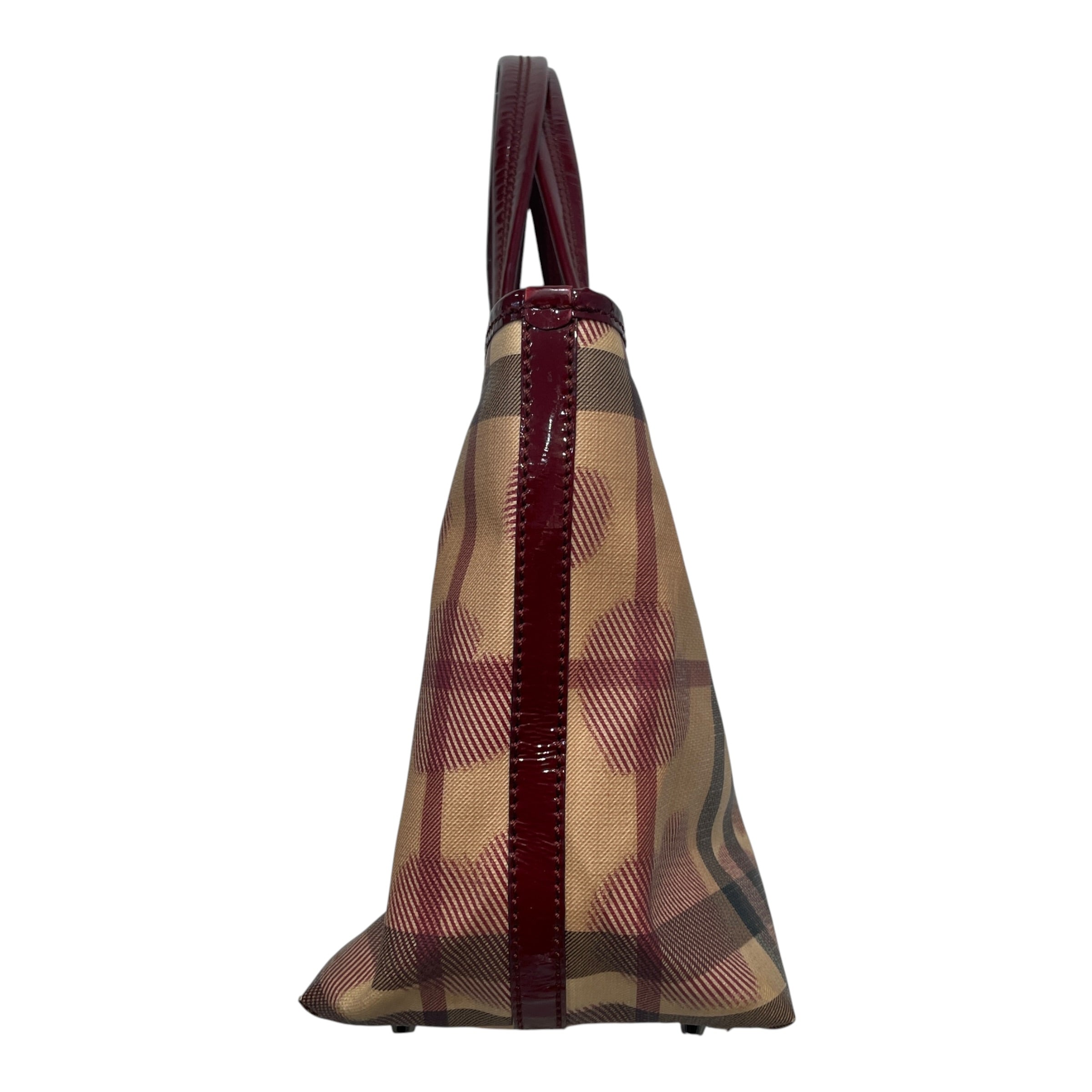 BURBERRY/Tote Bag/Plaid/Leather/BRD/Supernova Check Heart Tote view 2