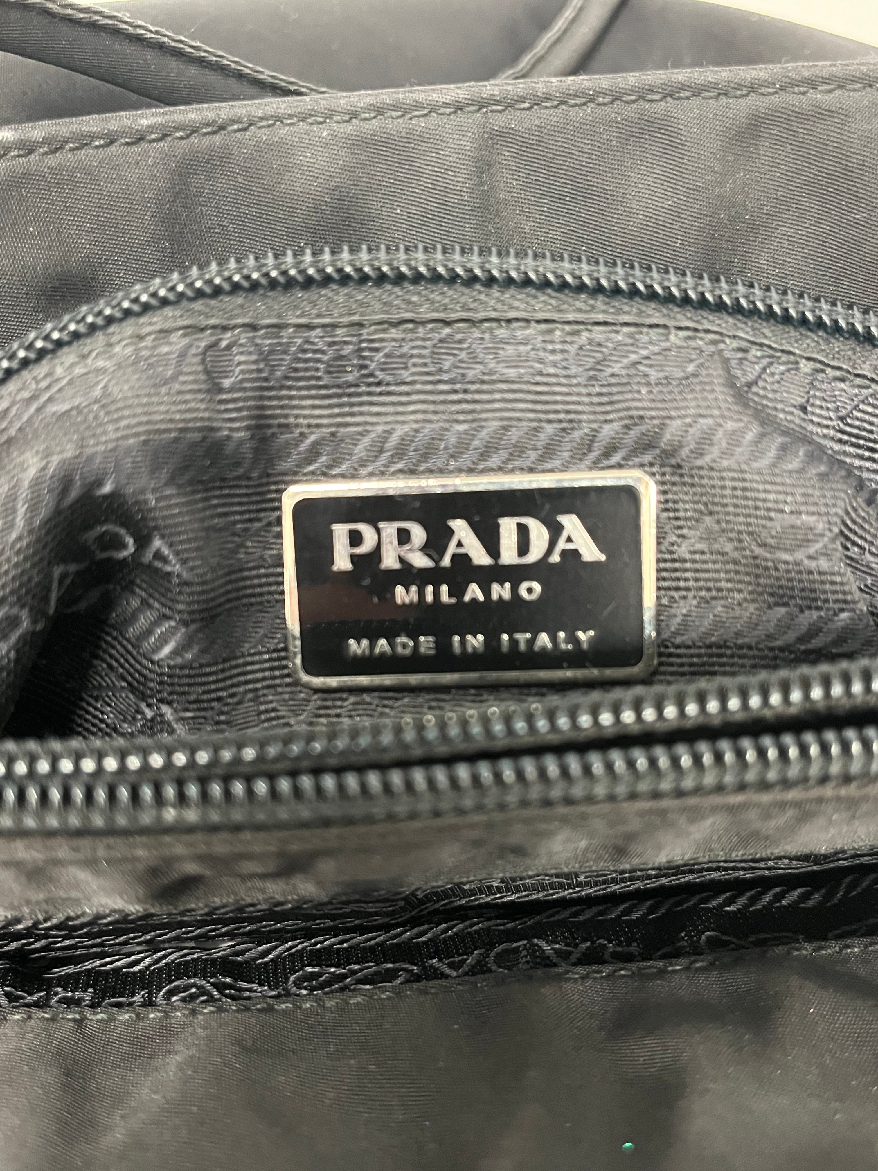 PRADA/Hand Bag/Nylon/BLK/SMALL TOTE, SILVER HARDWEAR view 3