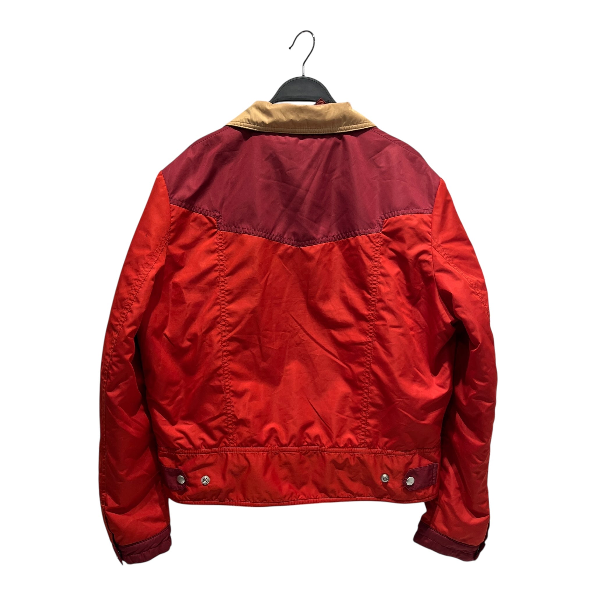 GIVENCHY/Jacket/50/Nylon/RED/trucker jacket style hood view 2