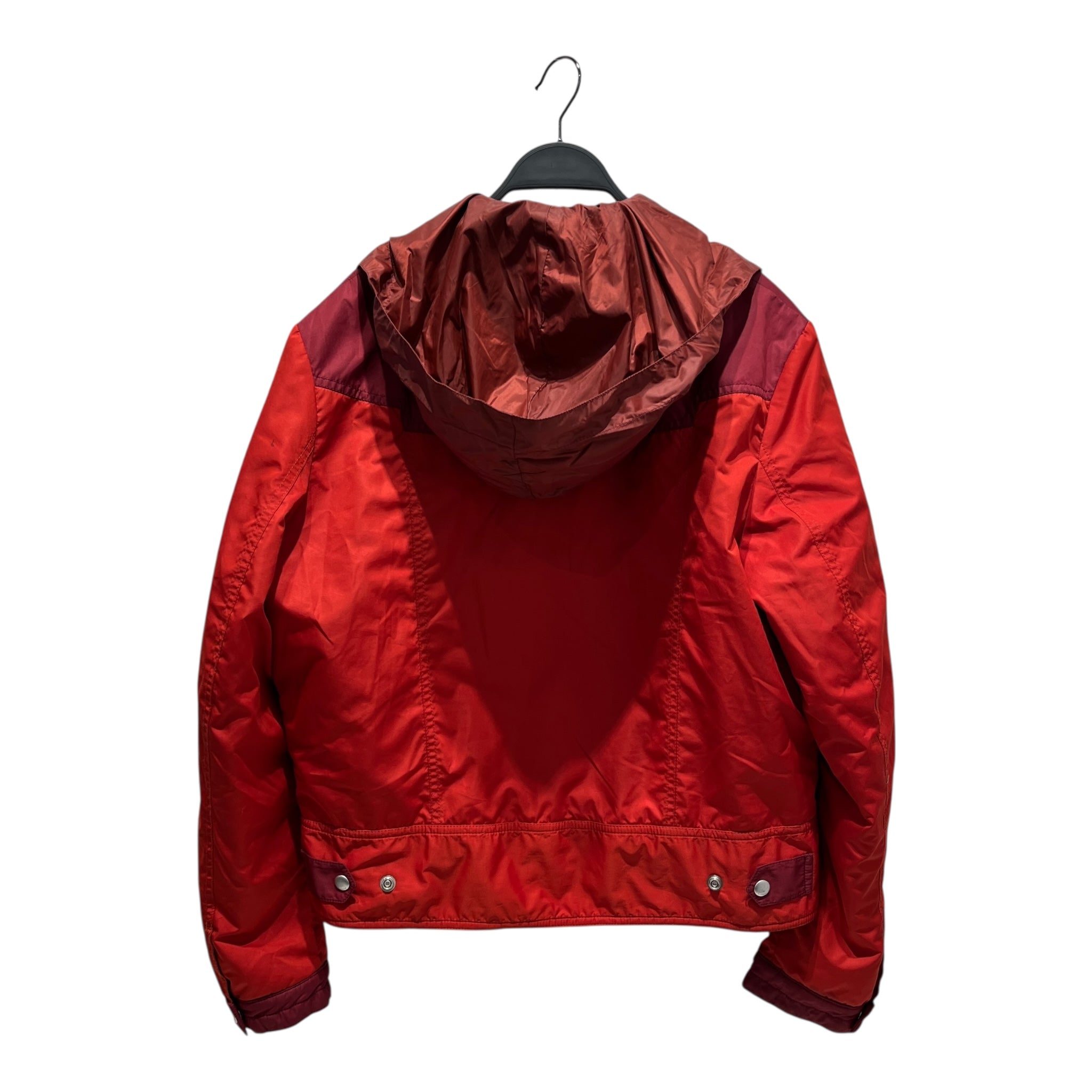 GIVENCHY/Jacket/50/Nylon/RED/trucker jacket style hood view 5