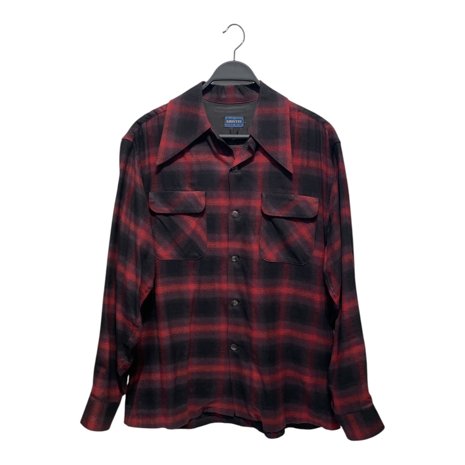 KAPITAL/Flannel Shirt/M/Plaid/Cotton/RED/ view 1