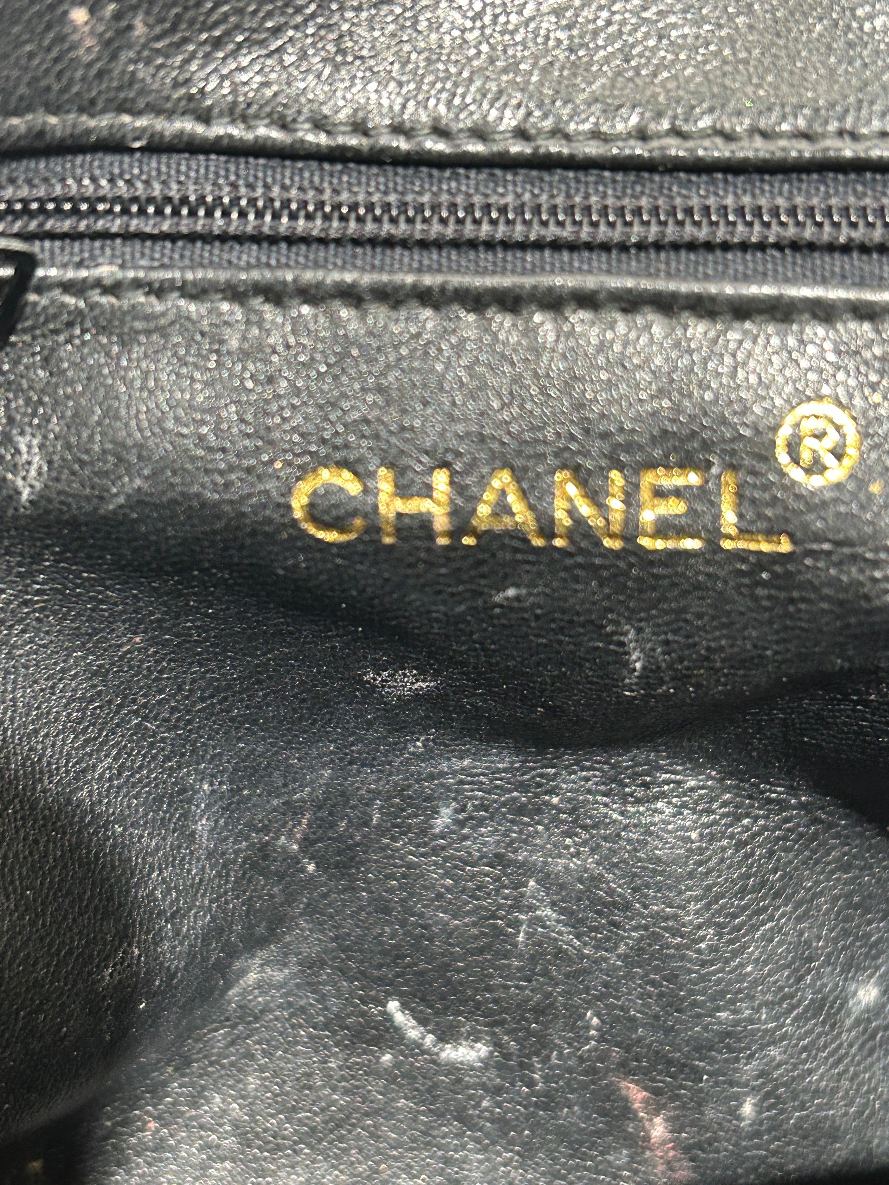 CHANEL/Cross Body Bag/Leather/BLK/PATENT CC view 5