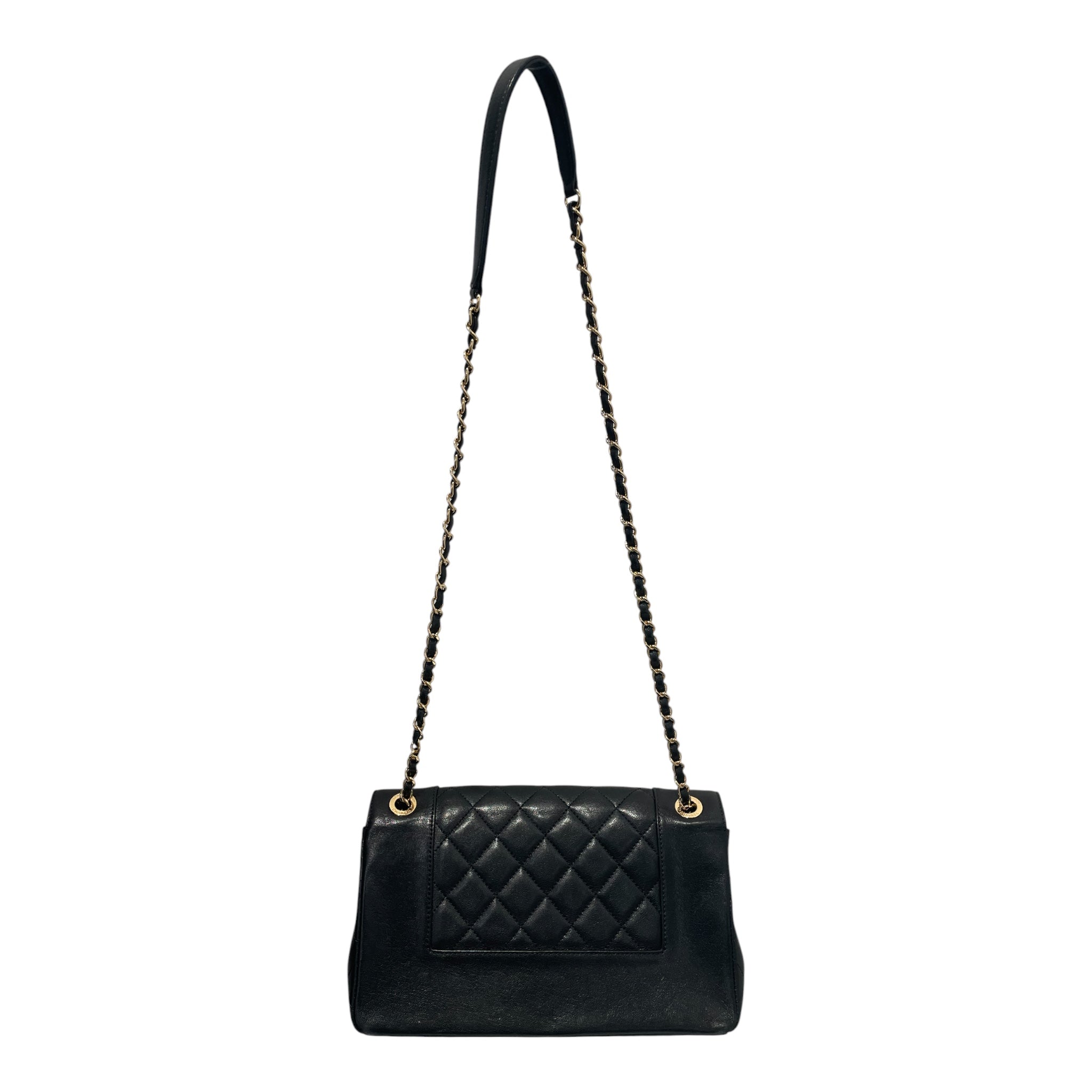 CHANEL/Cross Body Bag/Leather/BLK/MADEMOISELLE QUILTED GOLD view 2
