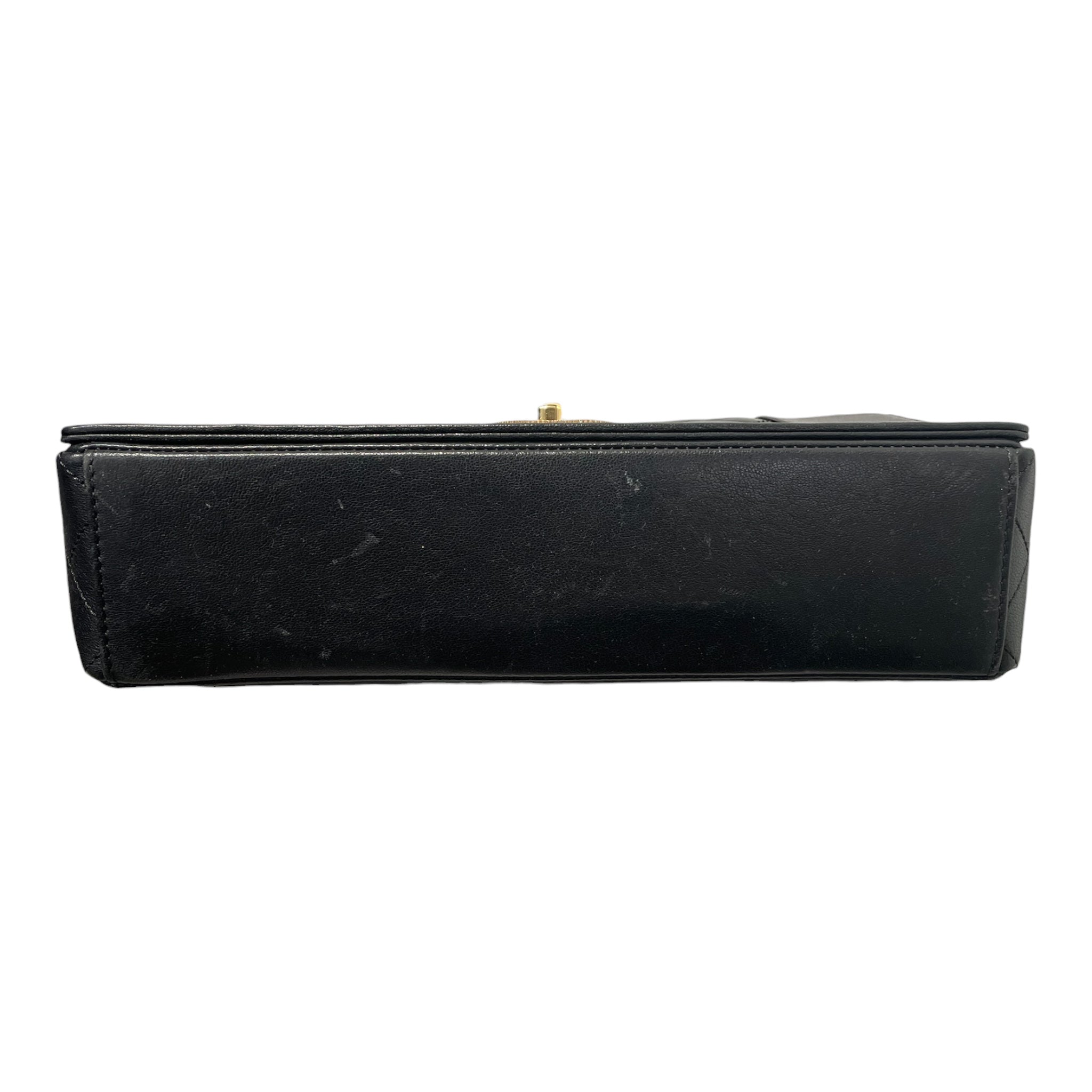 CHANEL/Cross Body Bag/Leather/BLK/MADEMOISELLE QUILTED GOLD view 3